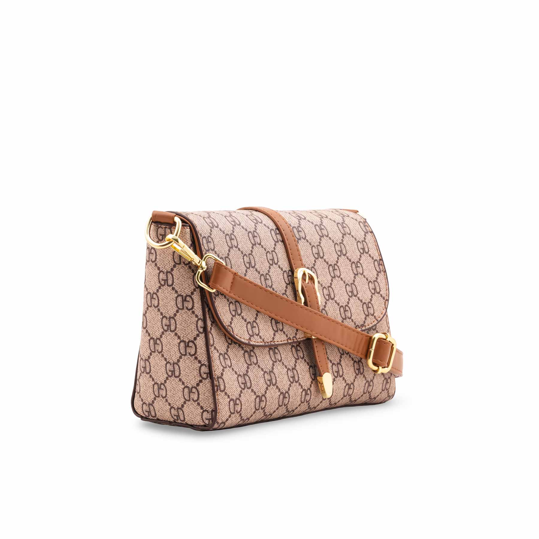 Cream Formal Shoulder Bag For Women P36418 - Image 3