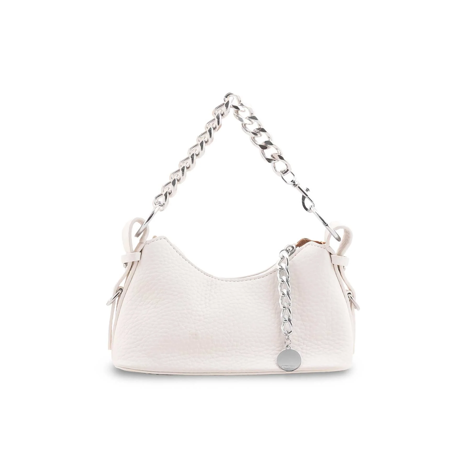 Cream Formal Shoulder Bag For Women P36422 - Image 2