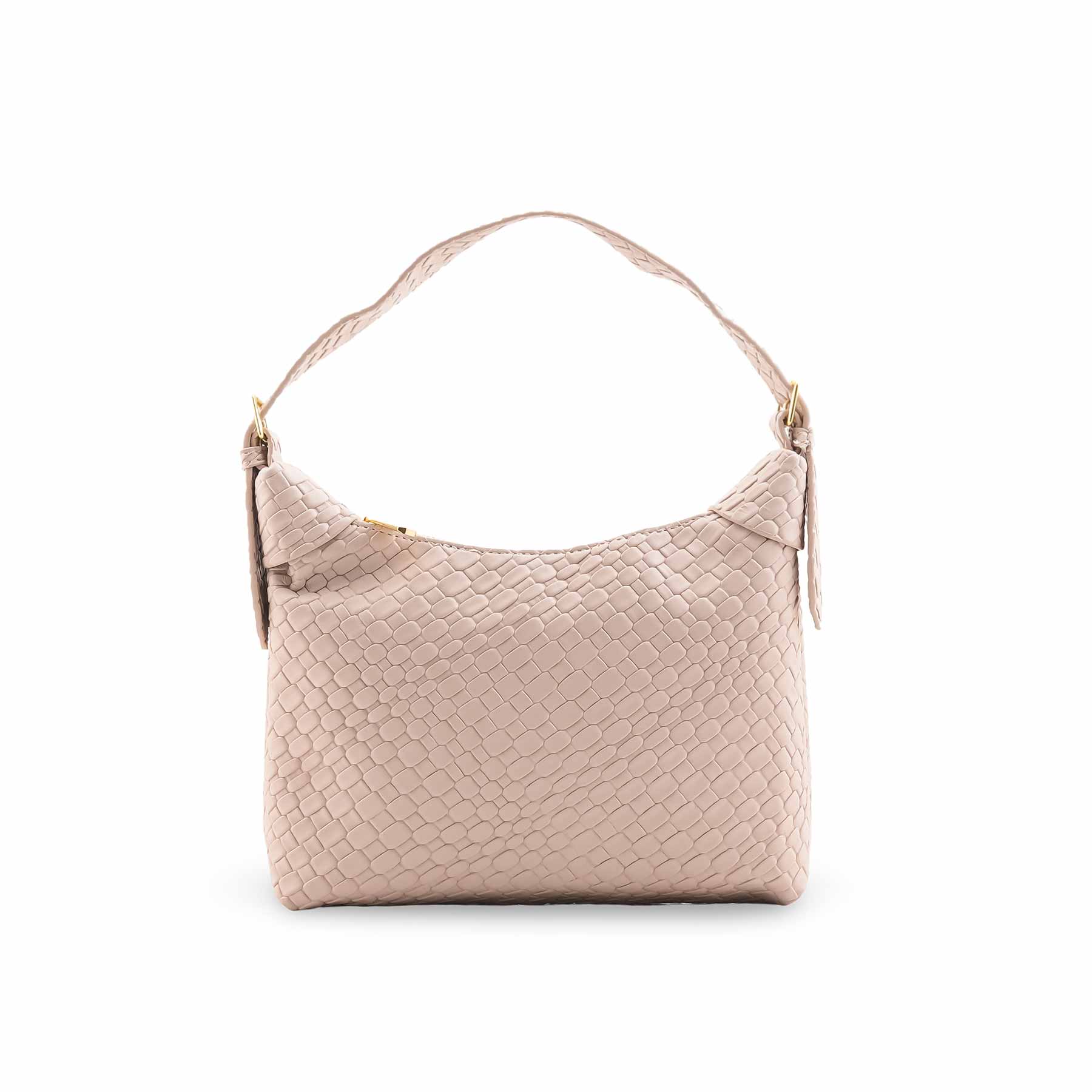 Cream Formal Shoulder Bag For Women P36462 - Image 4