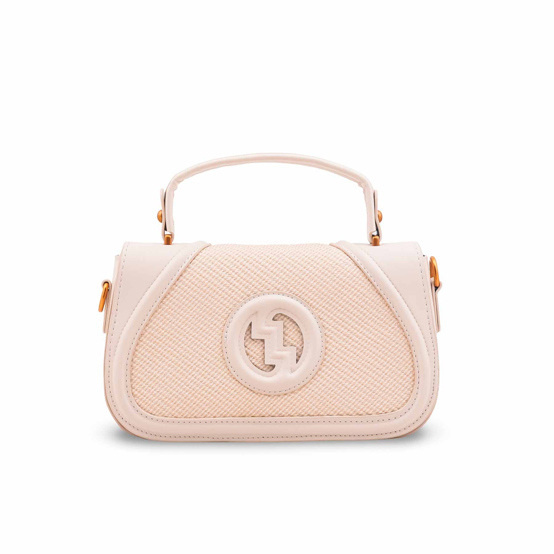 Cream Formal Shoulder Bag For Women P36586 - Image 2