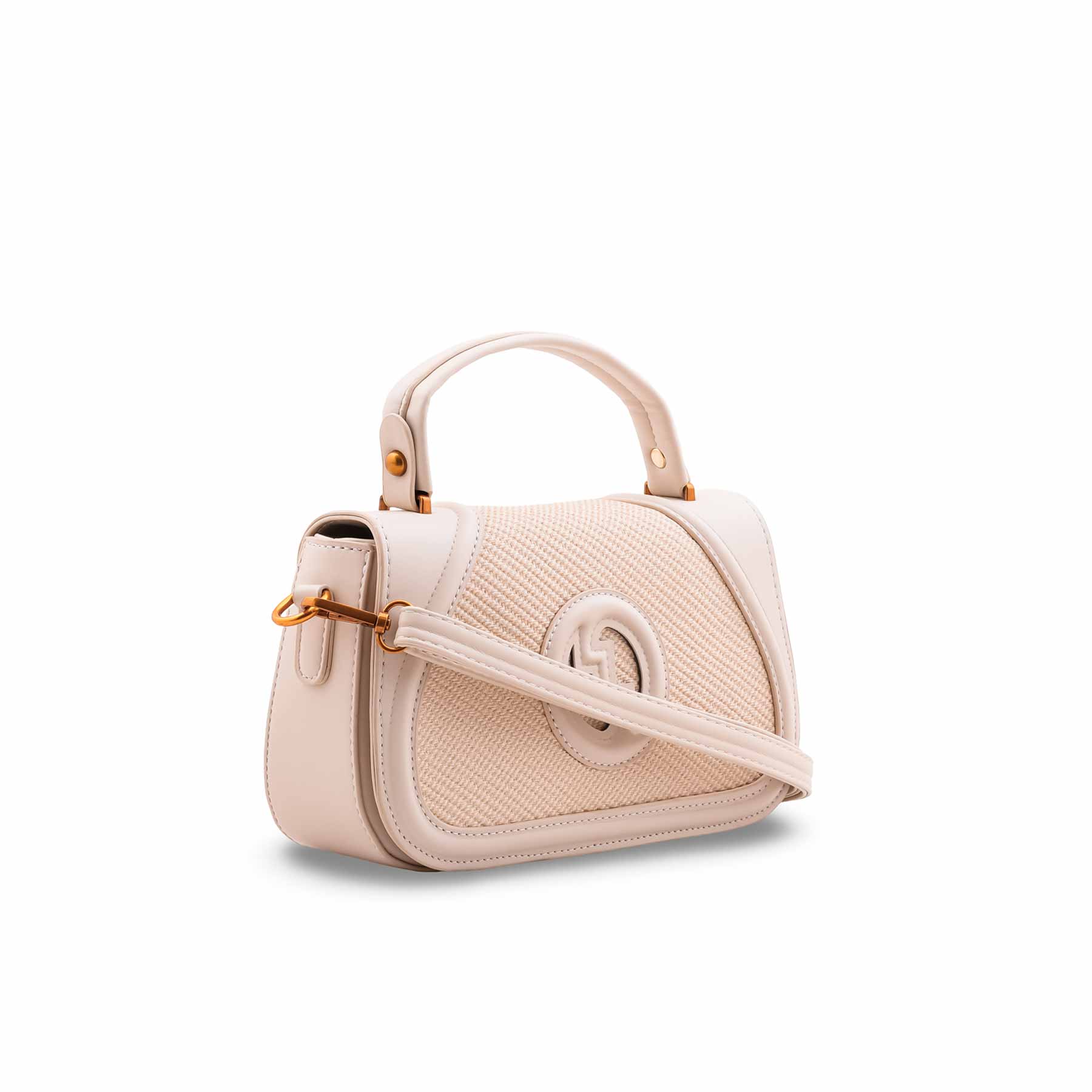 Cream Formal Shoulder Bag For Women P36586 - Image 3
