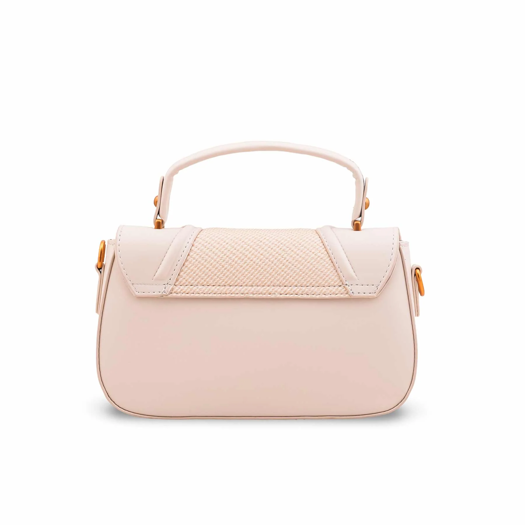 Cream Formal Shoulder Bag For Women P36586 - Image 4
