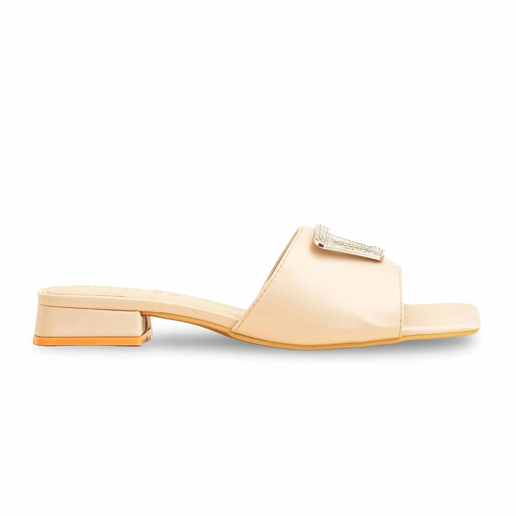 Cream Formal Slipper For Ladies FR8374 - Image 2