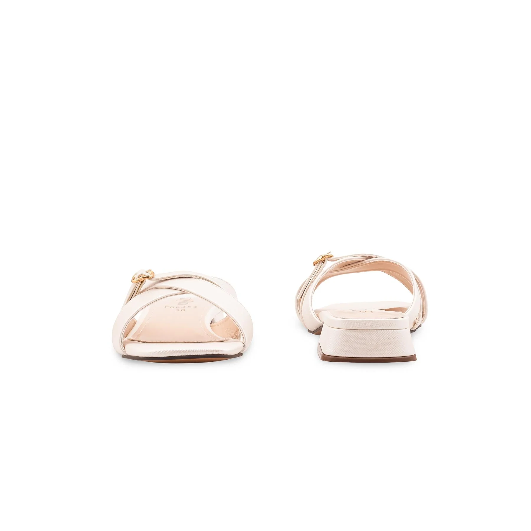 Cream Formal Slipper For Ladies FR8453 - Image 4