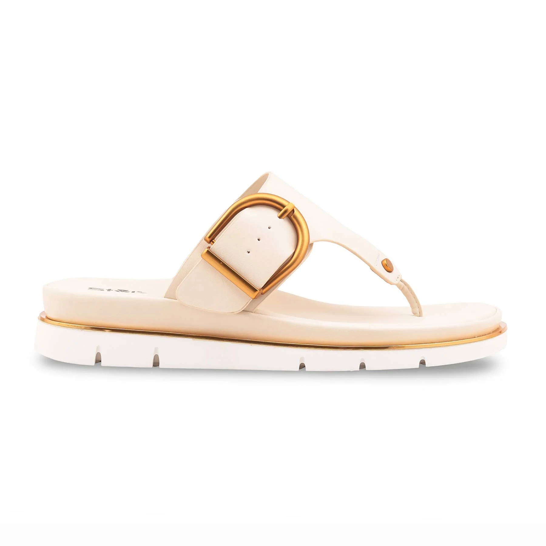 Cream Formal Slipper For Ladies PU0718 - Image 2