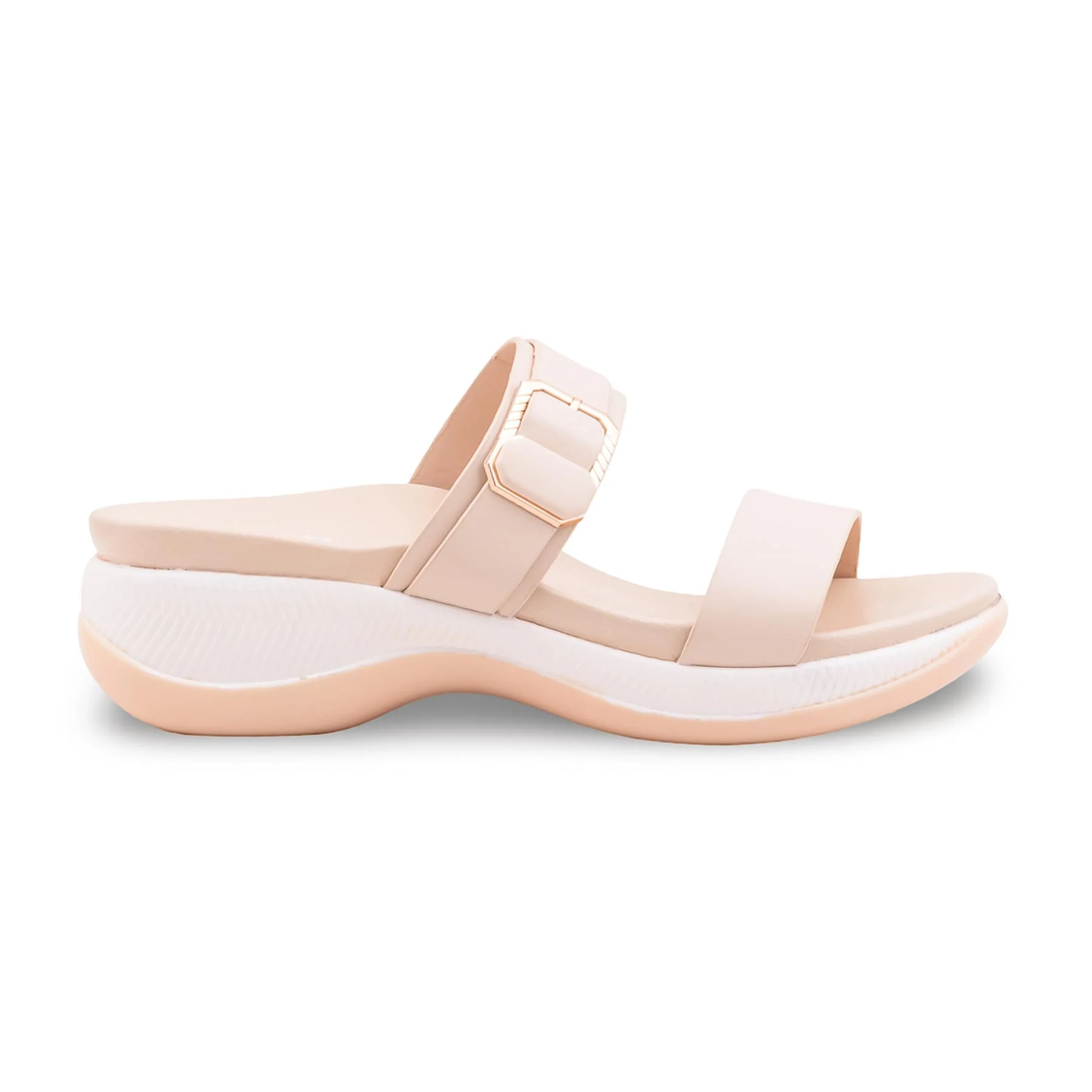 Cream Formal Slipper For Ladies PU0784 - Image 2