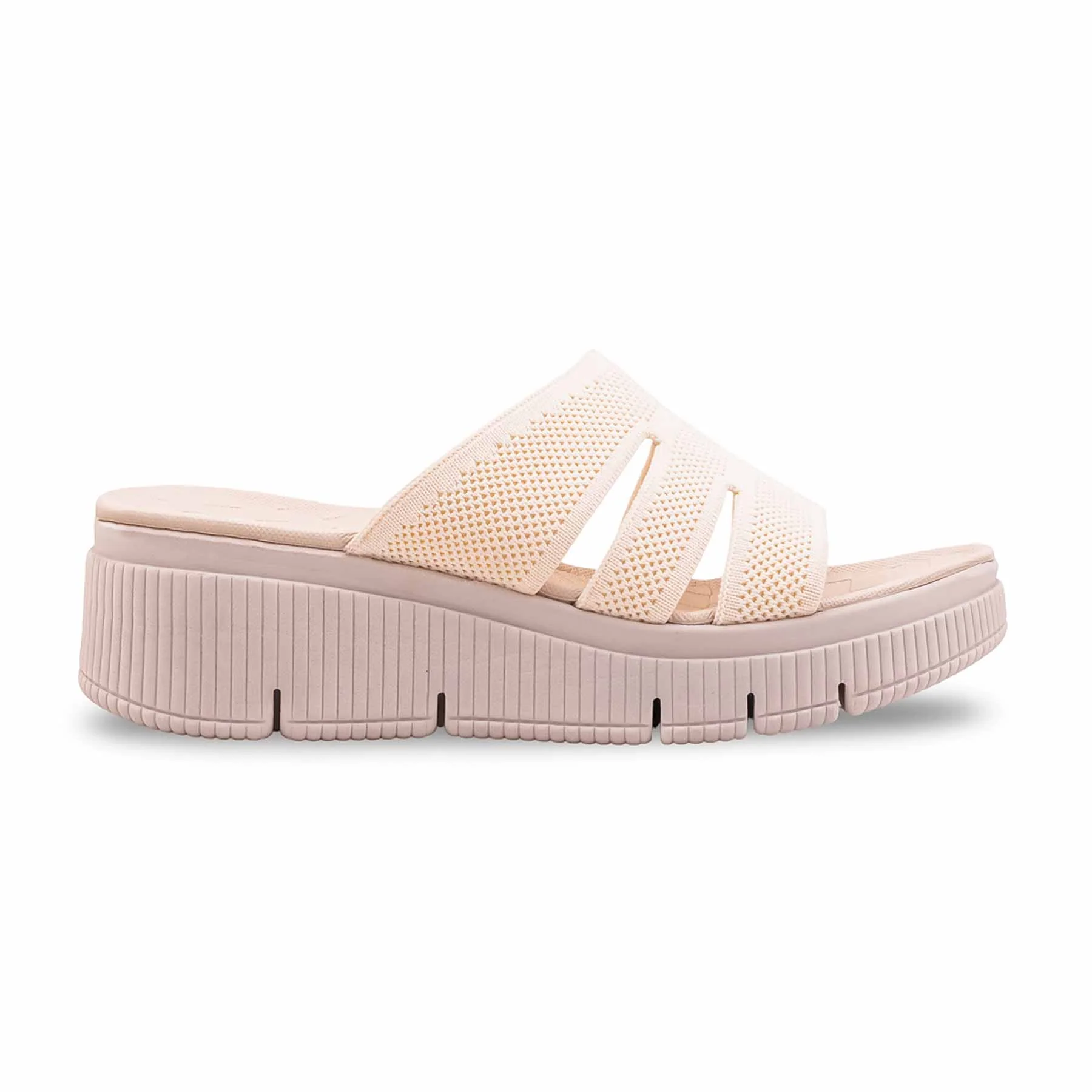 Cream Formal Slipper For Ladies PU0810 - Image 2