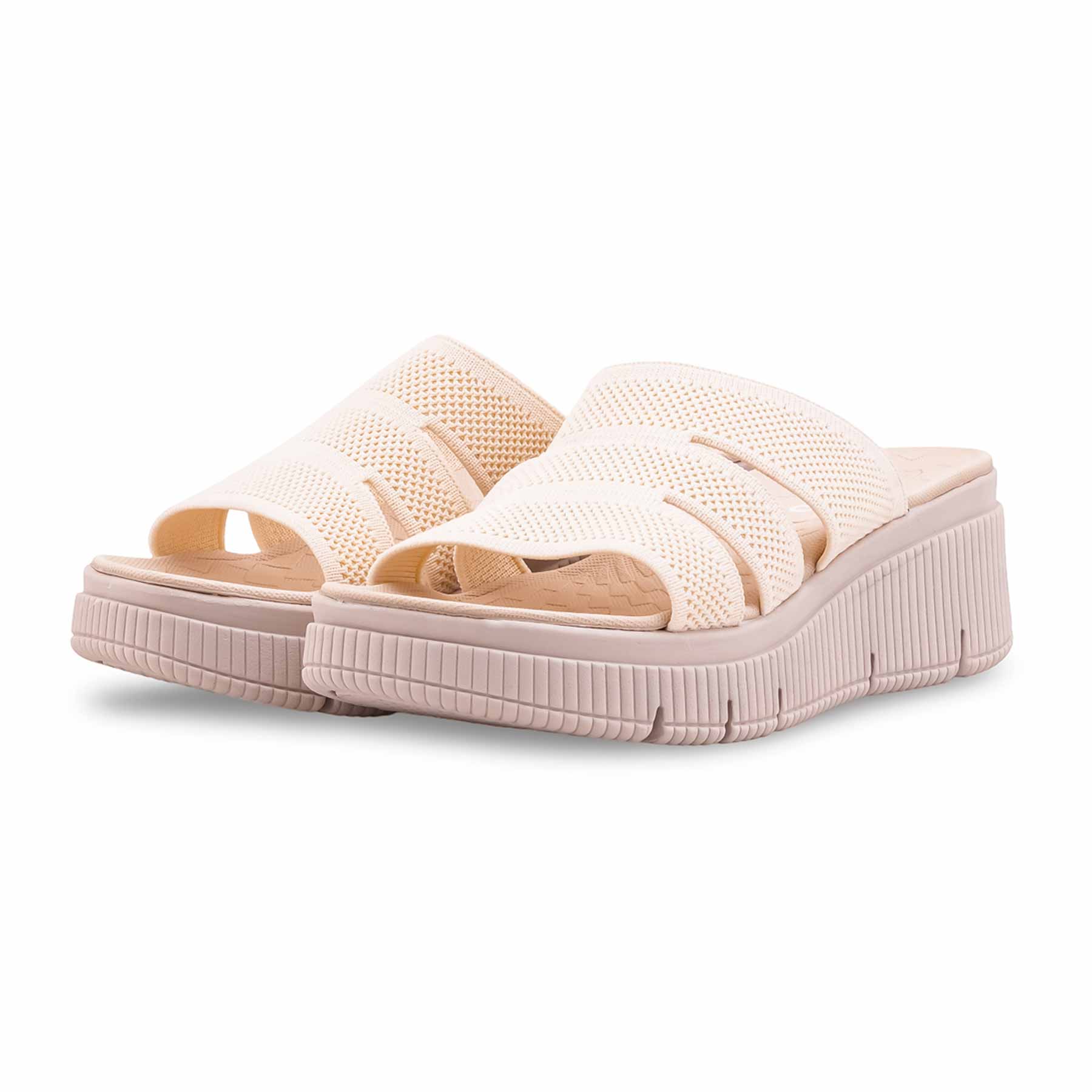 Cream Formal Slipper For Ladies PU0810 - Image 3