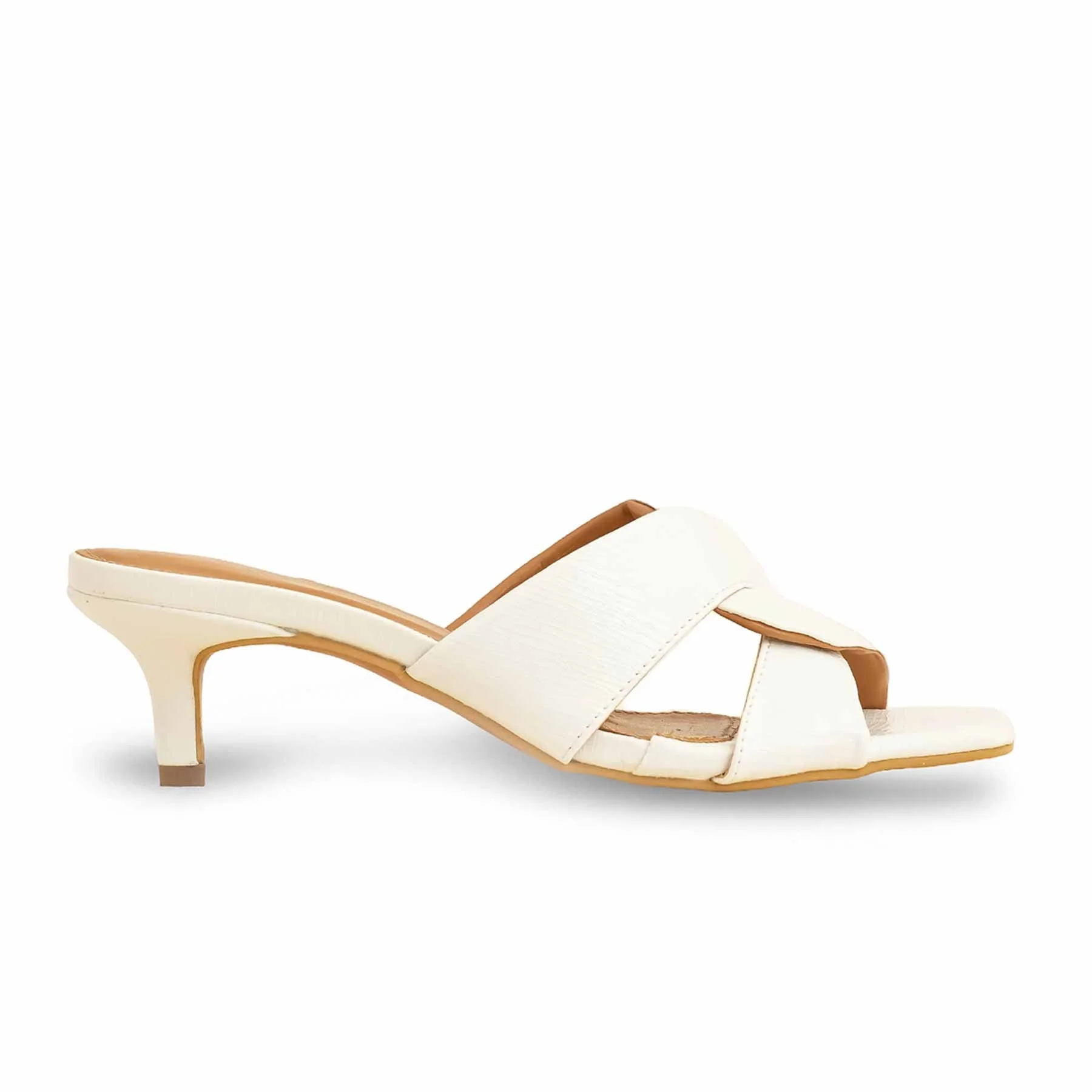 Cream Formal Slipper For Women FR8321 - Image 2