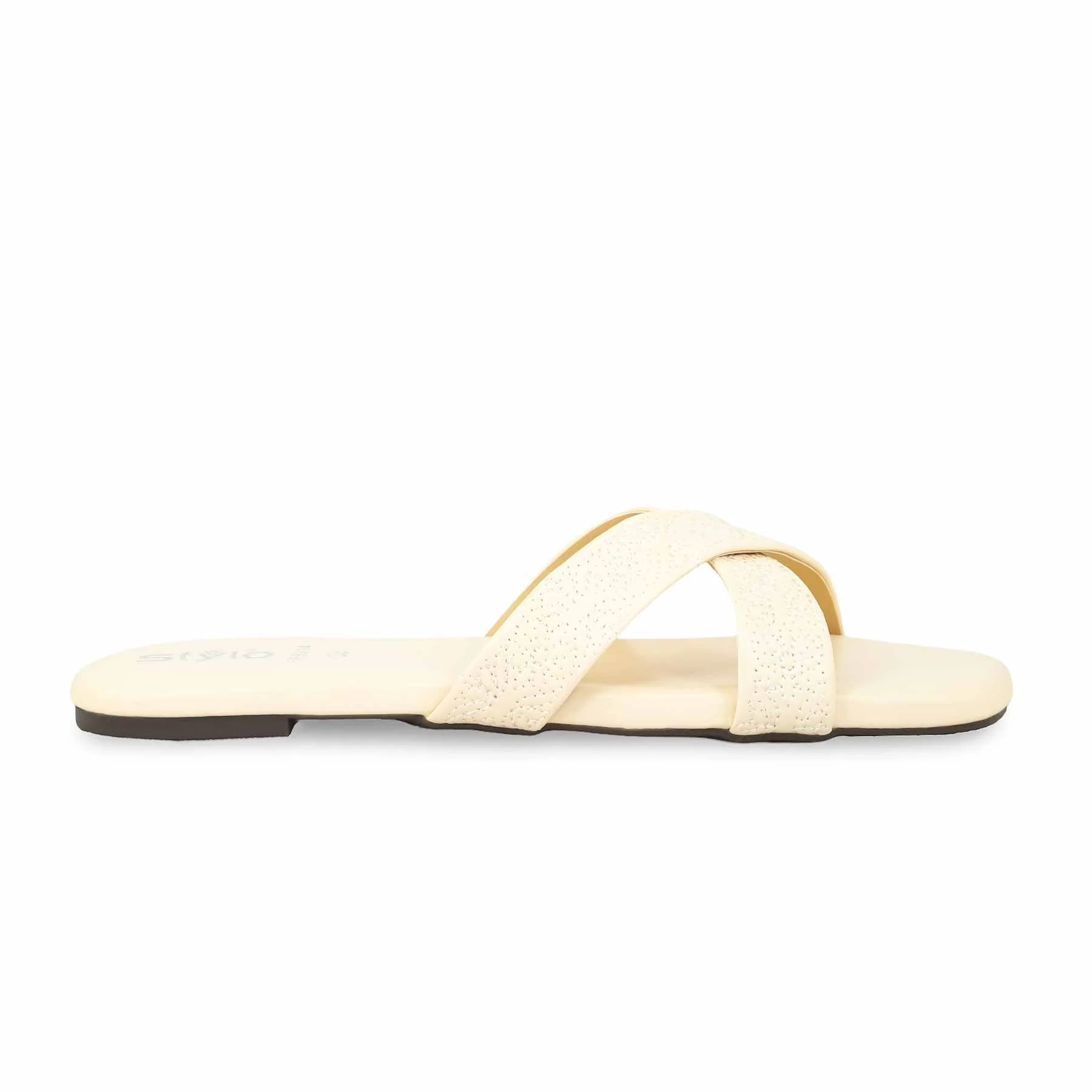 Cream Formal Slipper FR8294 - Image 2