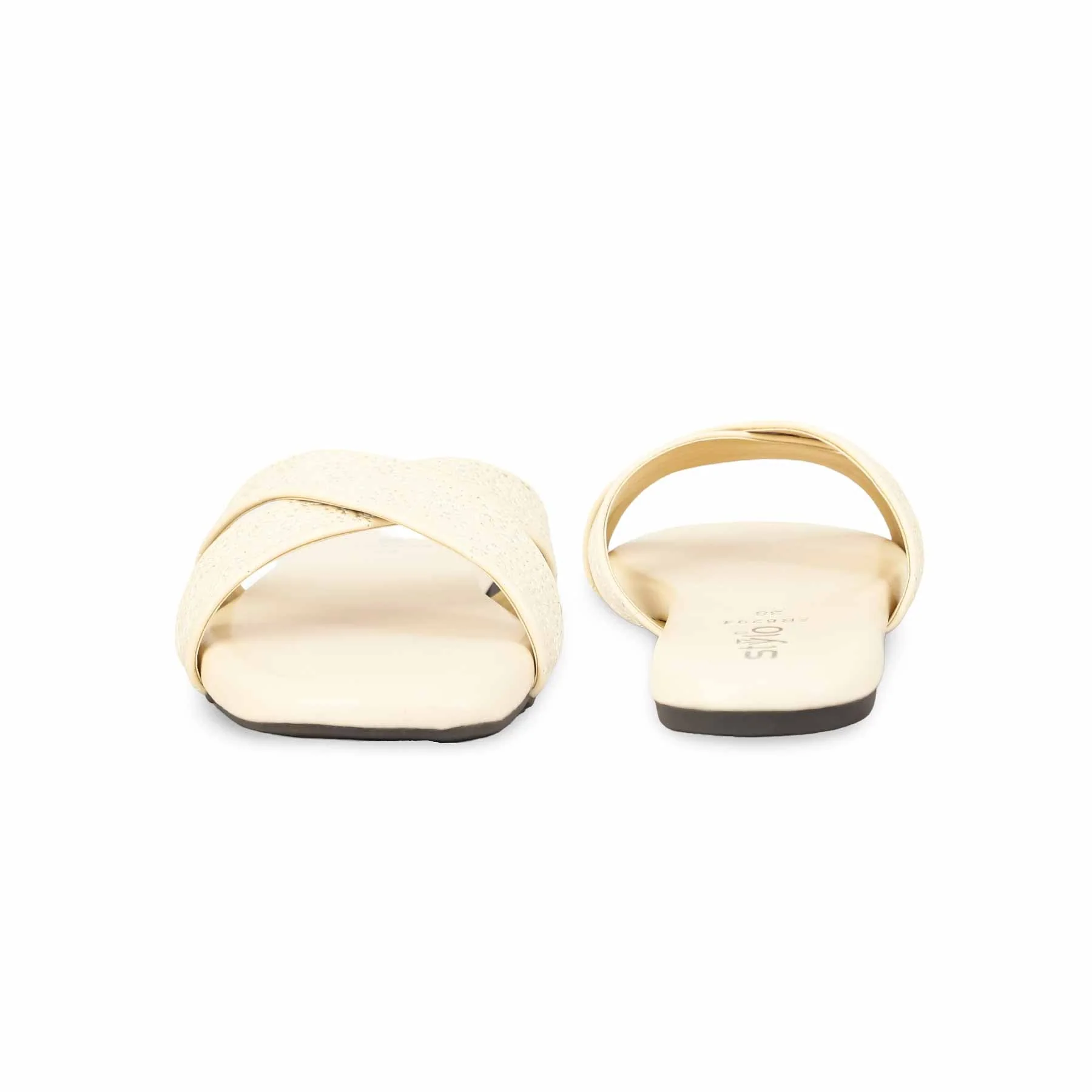 Cream Formal Slipper FR8294 - Image 4