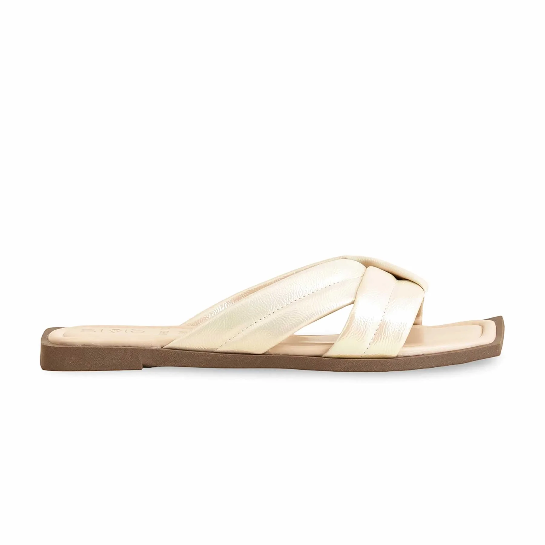 Cream Formal Slipper FR8313 - Image 2