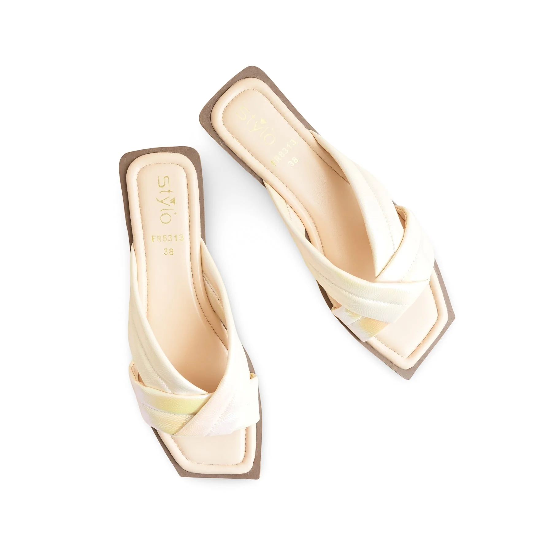 Cream Formal Slipper FR8313 - Image 5