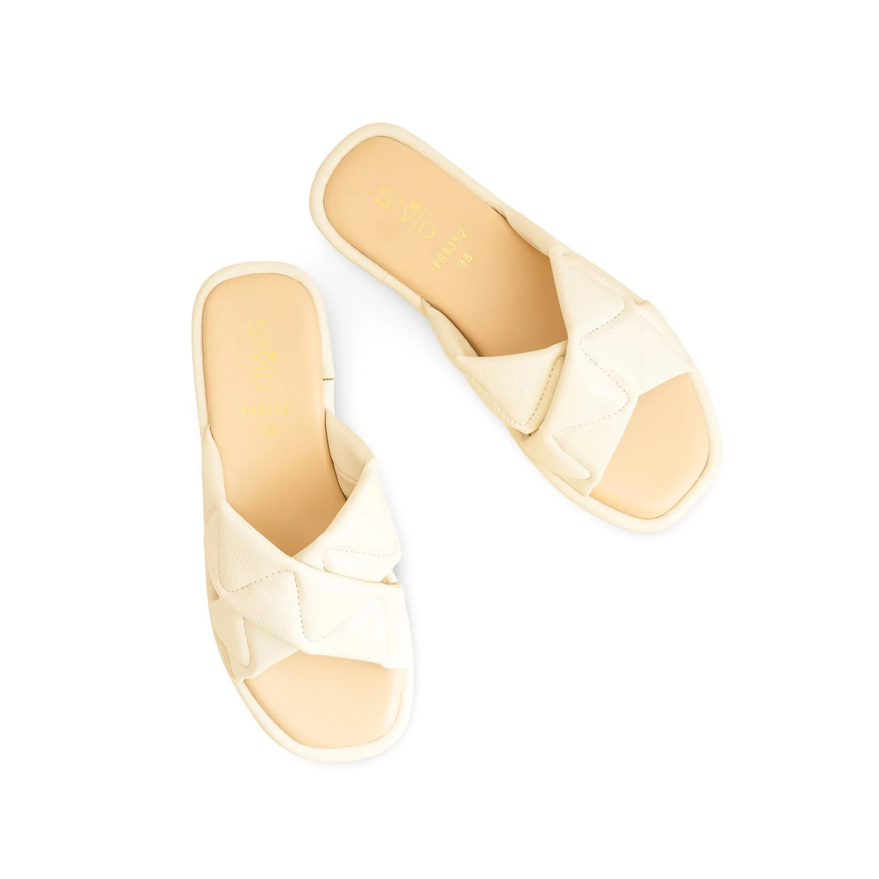 Cream Formal Slipper FR8352 - Image 5