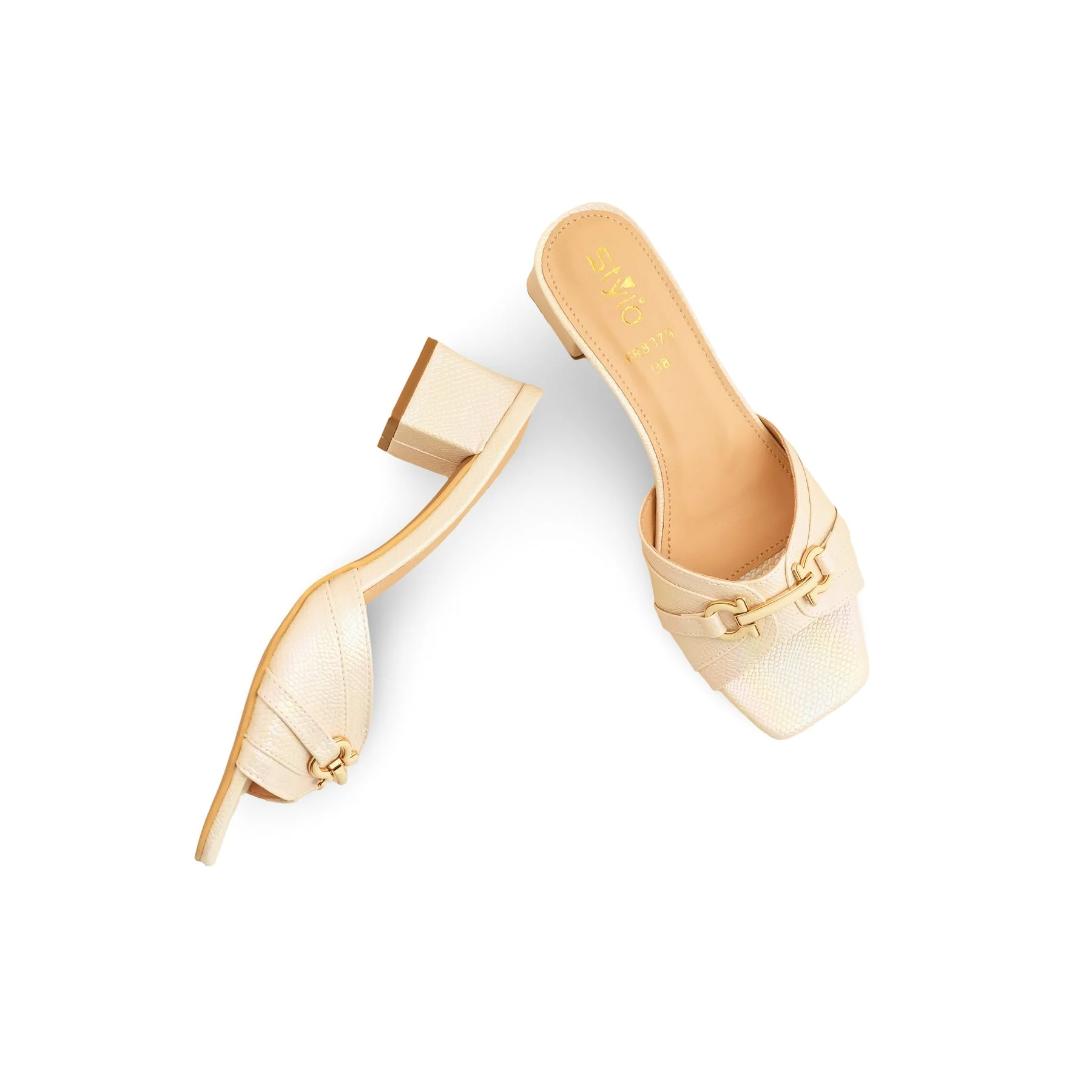 Cream Formal Slipper FR8379 - Image 5