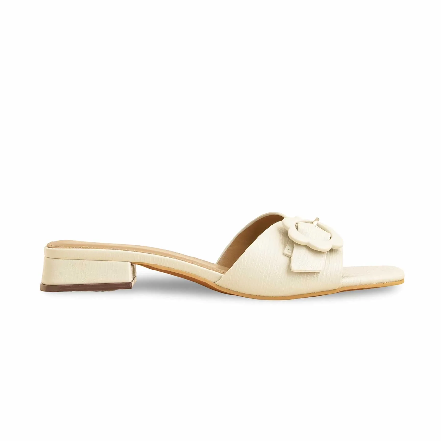 Cream Formal Slipper FR8380 - Image 2