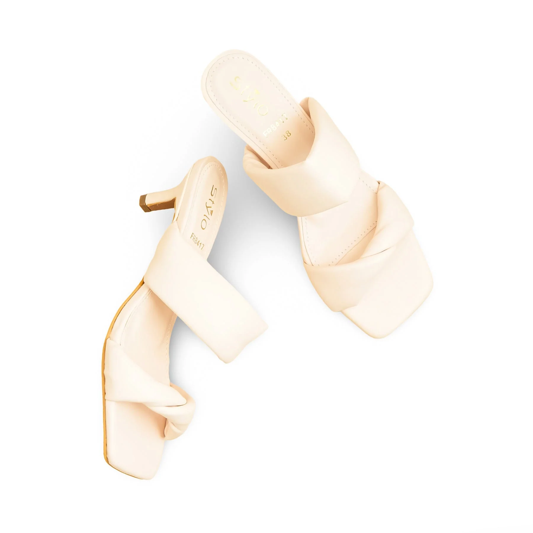 Cream Formal Women Slipper FR8417 - Image 5