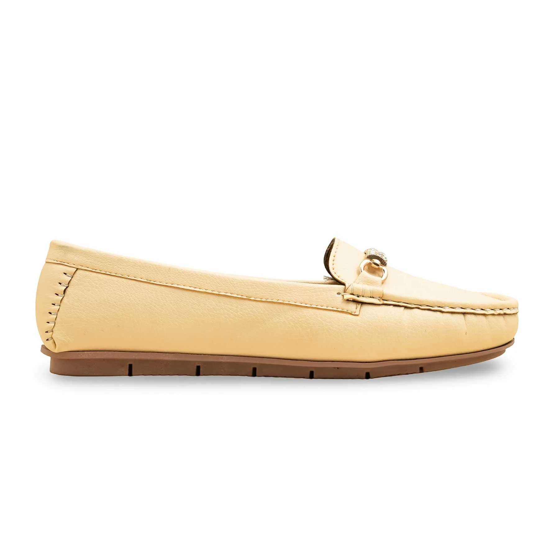Cream Moccasin For Ladies WN4508 - Image 2