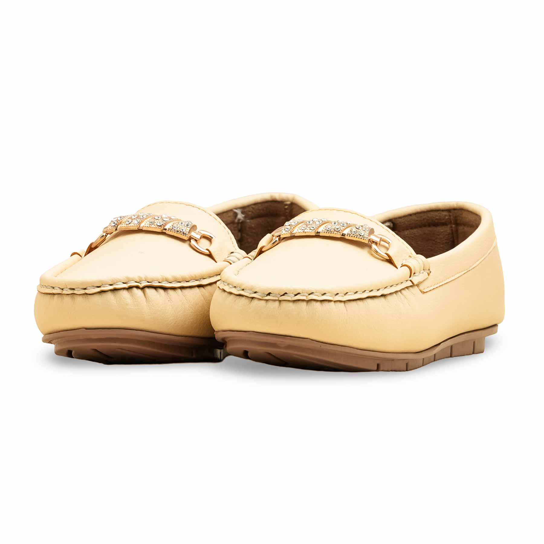 Cream Moccasin For Ladies WN4508 - Image 3