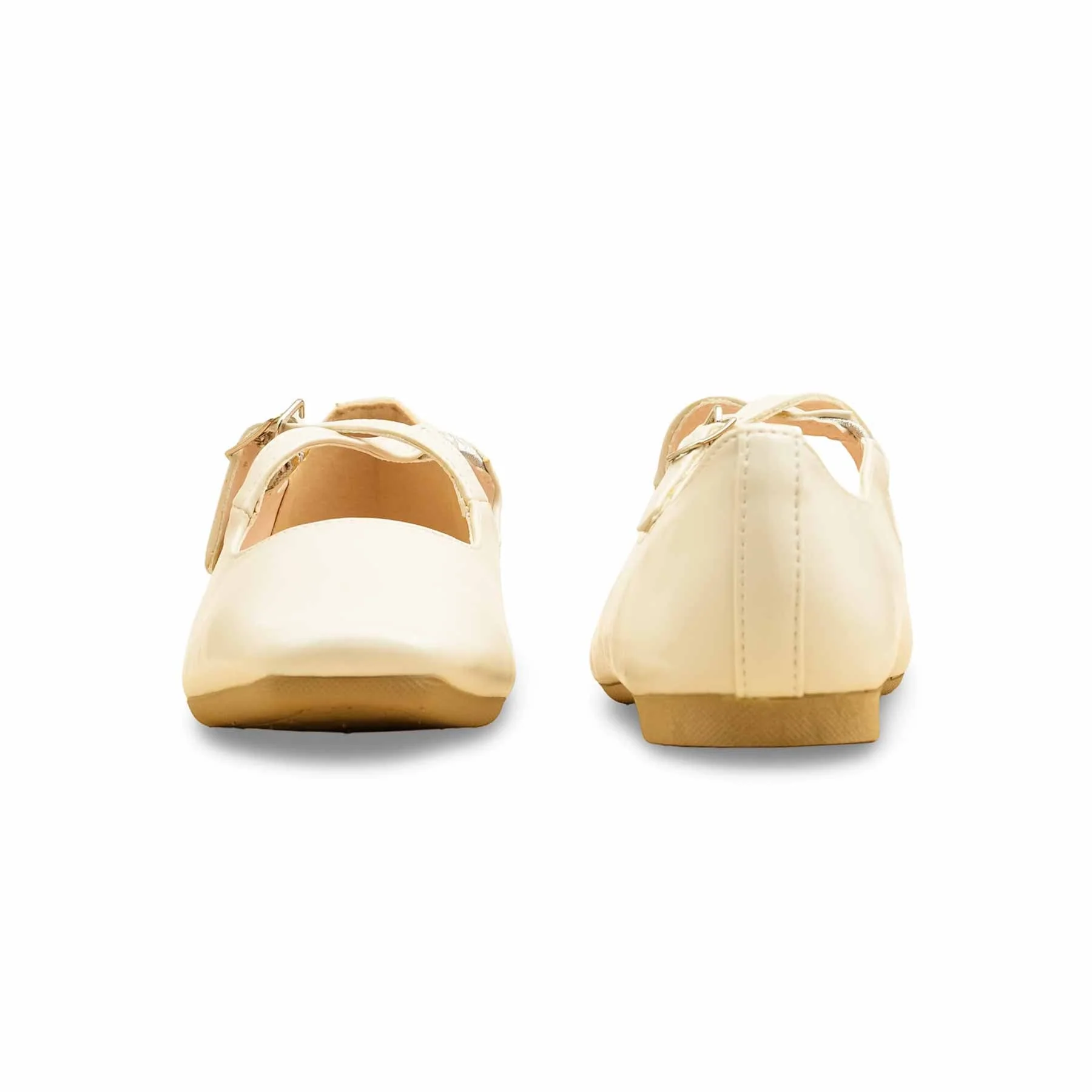 Cream Pumps For Ladies WN1232 - Image 5