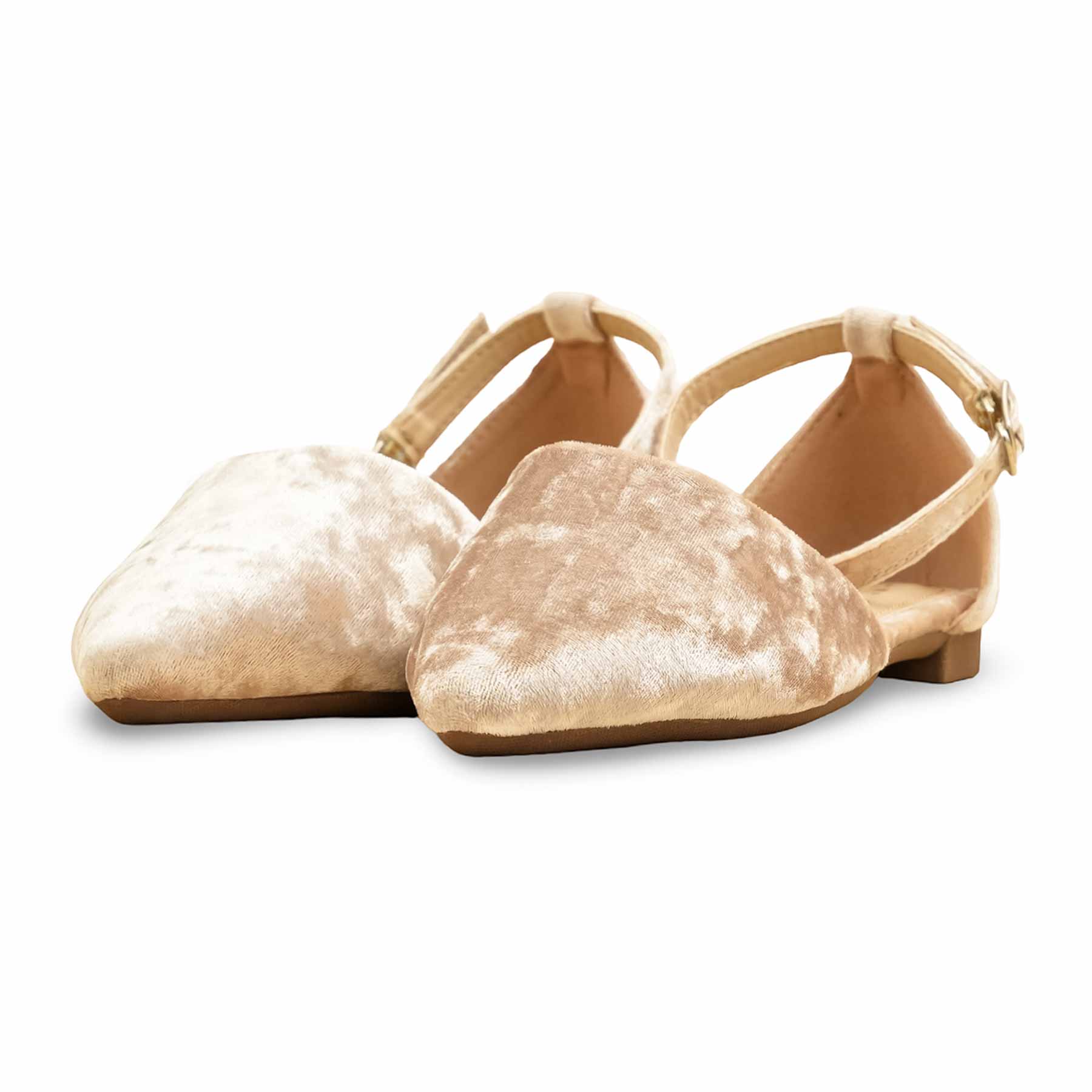 Cream Pumps For Ladies WN1234 - Image 3