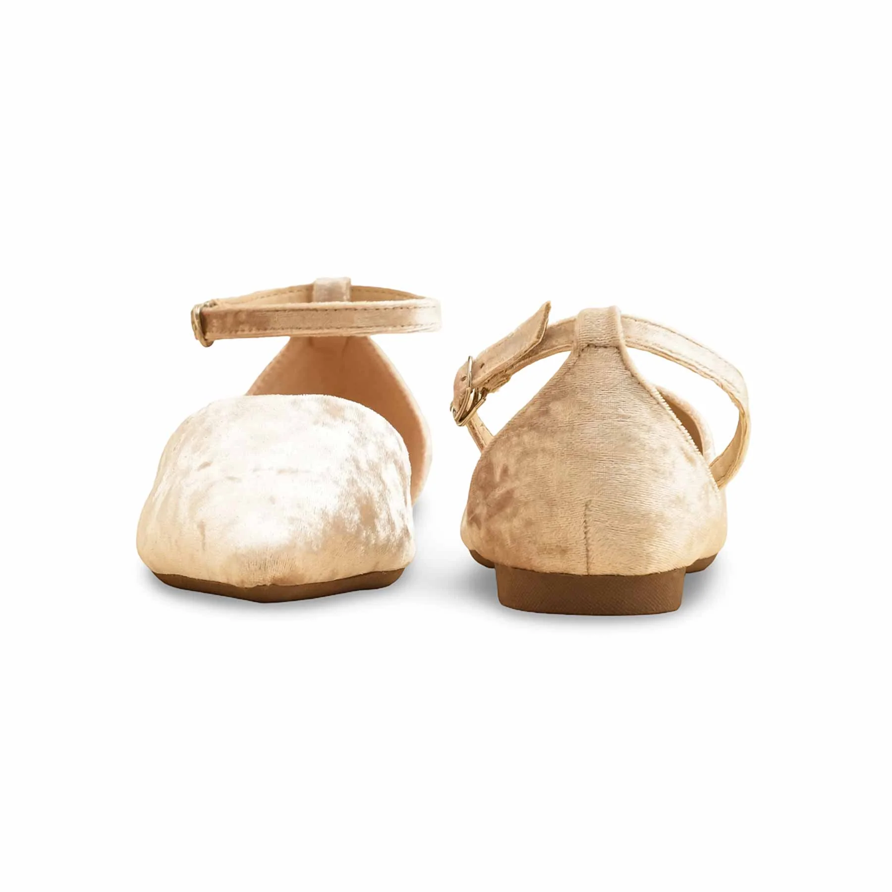 Cream Pumps For Ladies WN1234 - Image 4