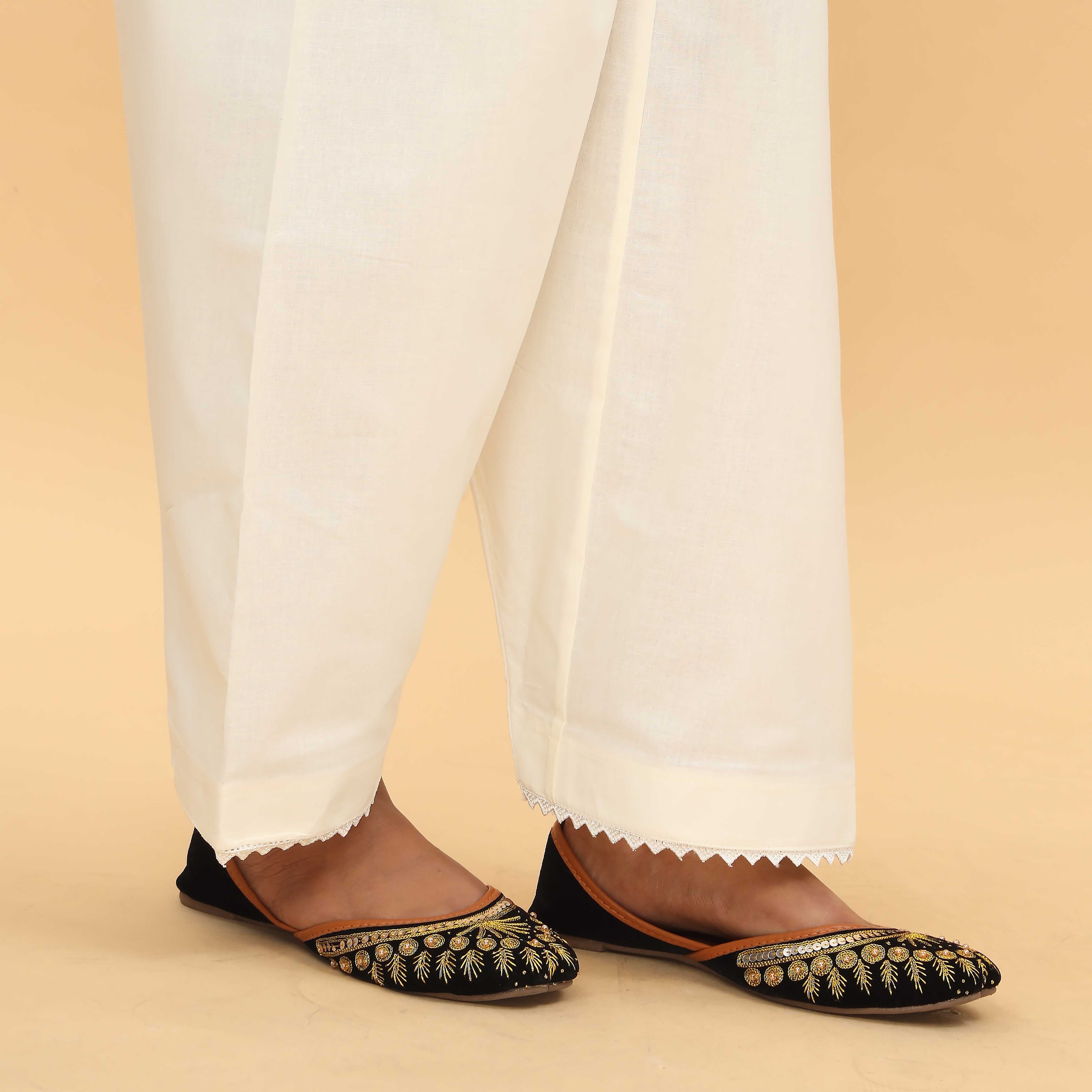 Cream Slim Fit Plain Trouser PS4572 - Image 3