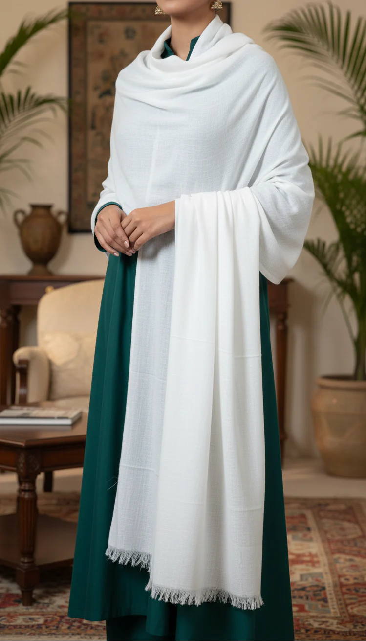 Cream Winter Stole PN5008
