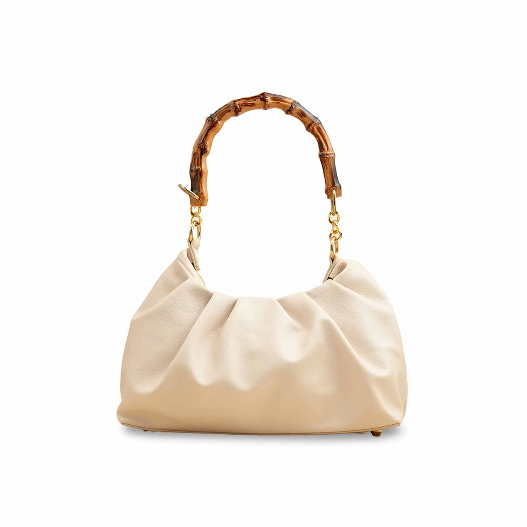 Cream Women Formal Hand Bag P55819 - Image 4