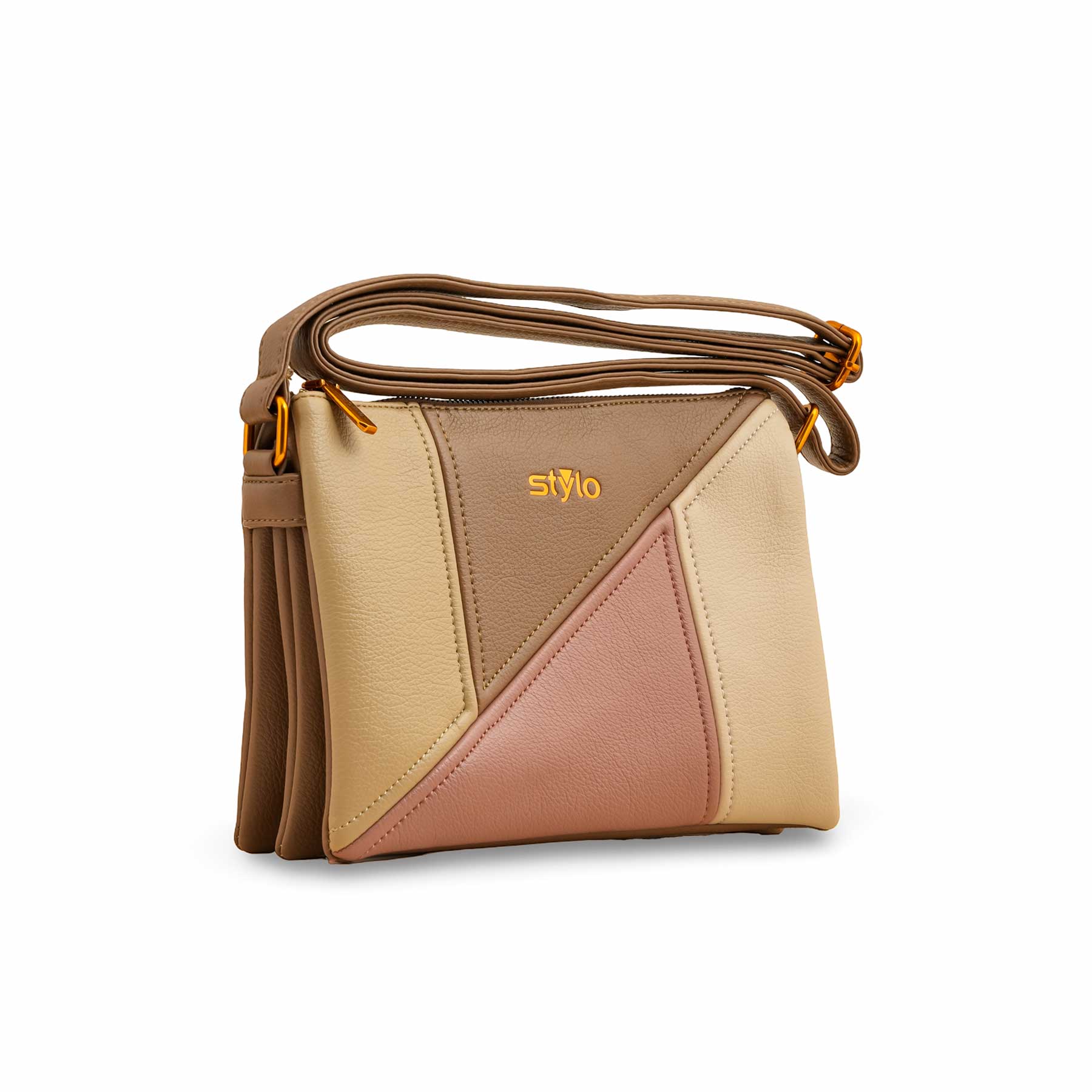Cream Women Formal Shoulder Bag P36367 - Image 2