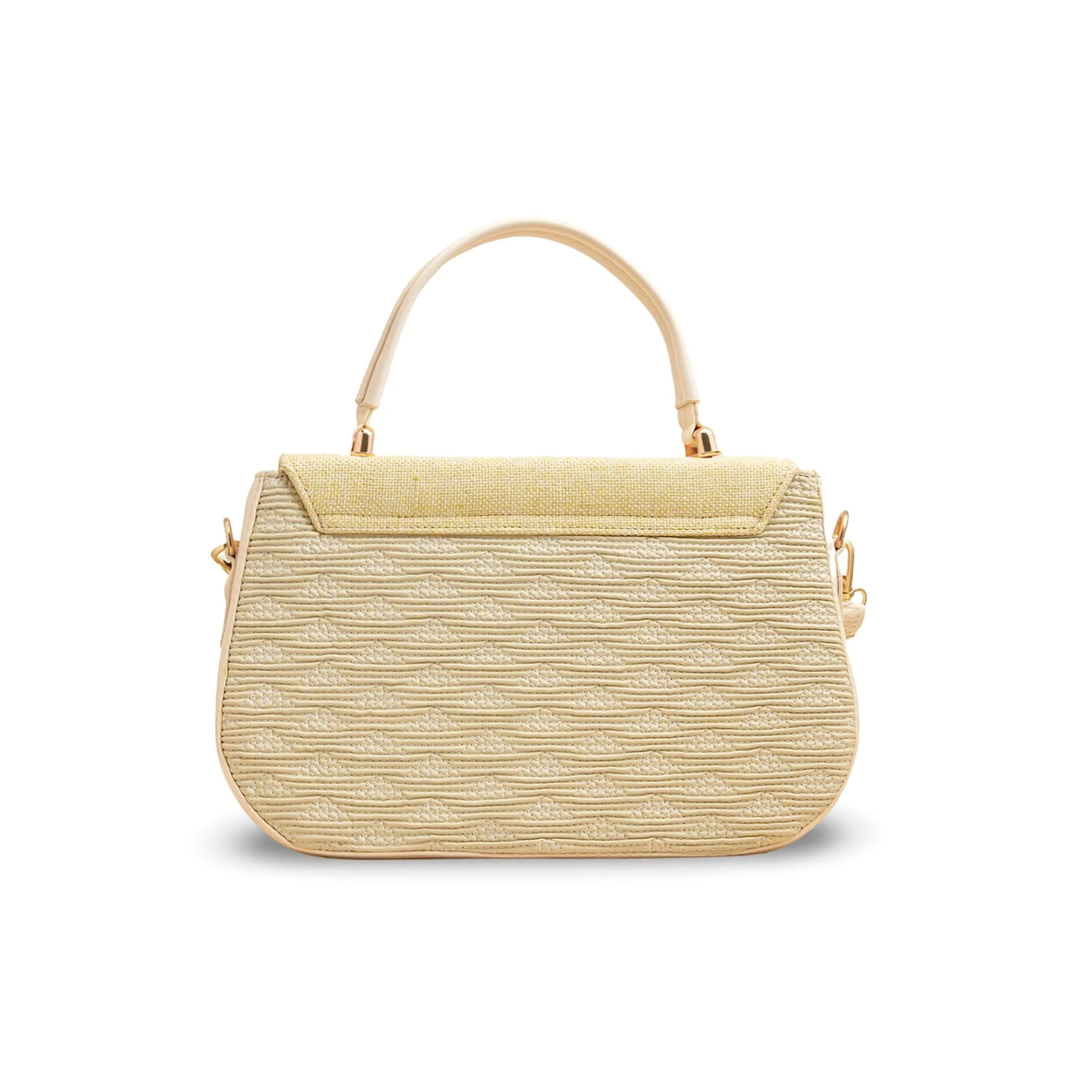 Cream Women Formal Shoulder Bag P55806 - Image 4