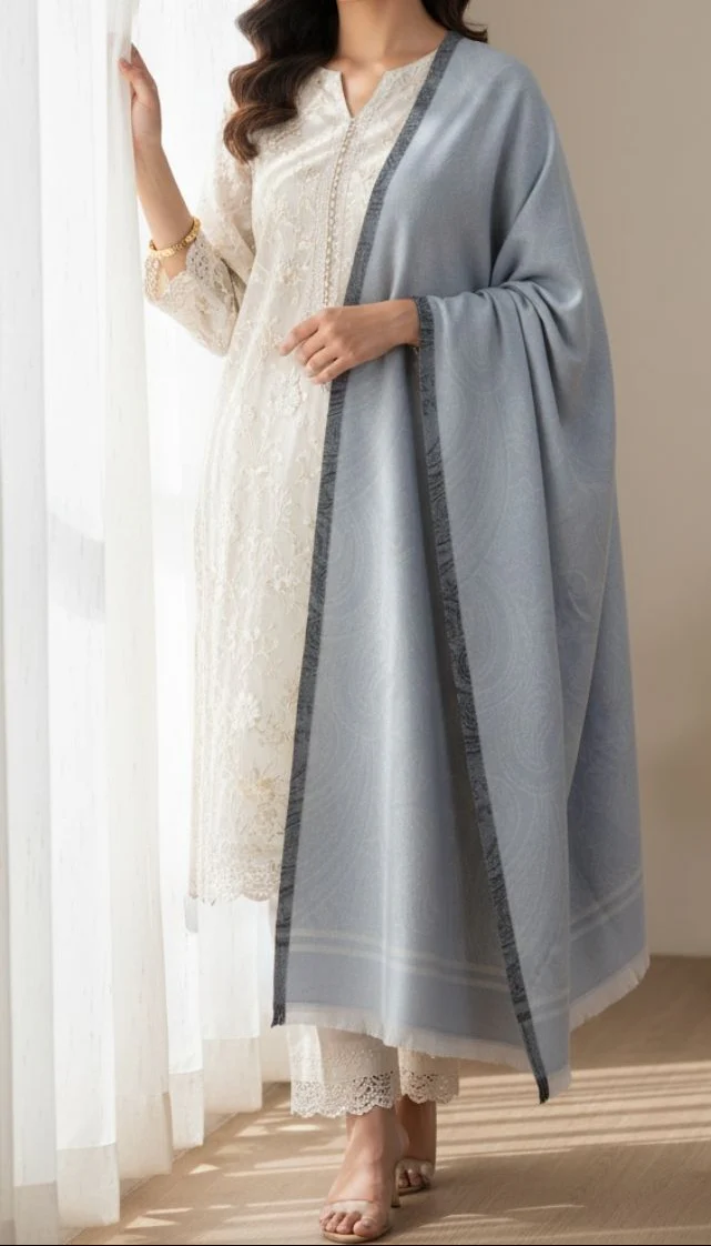 D-Grey Winter Stole PN5146 - Image 2