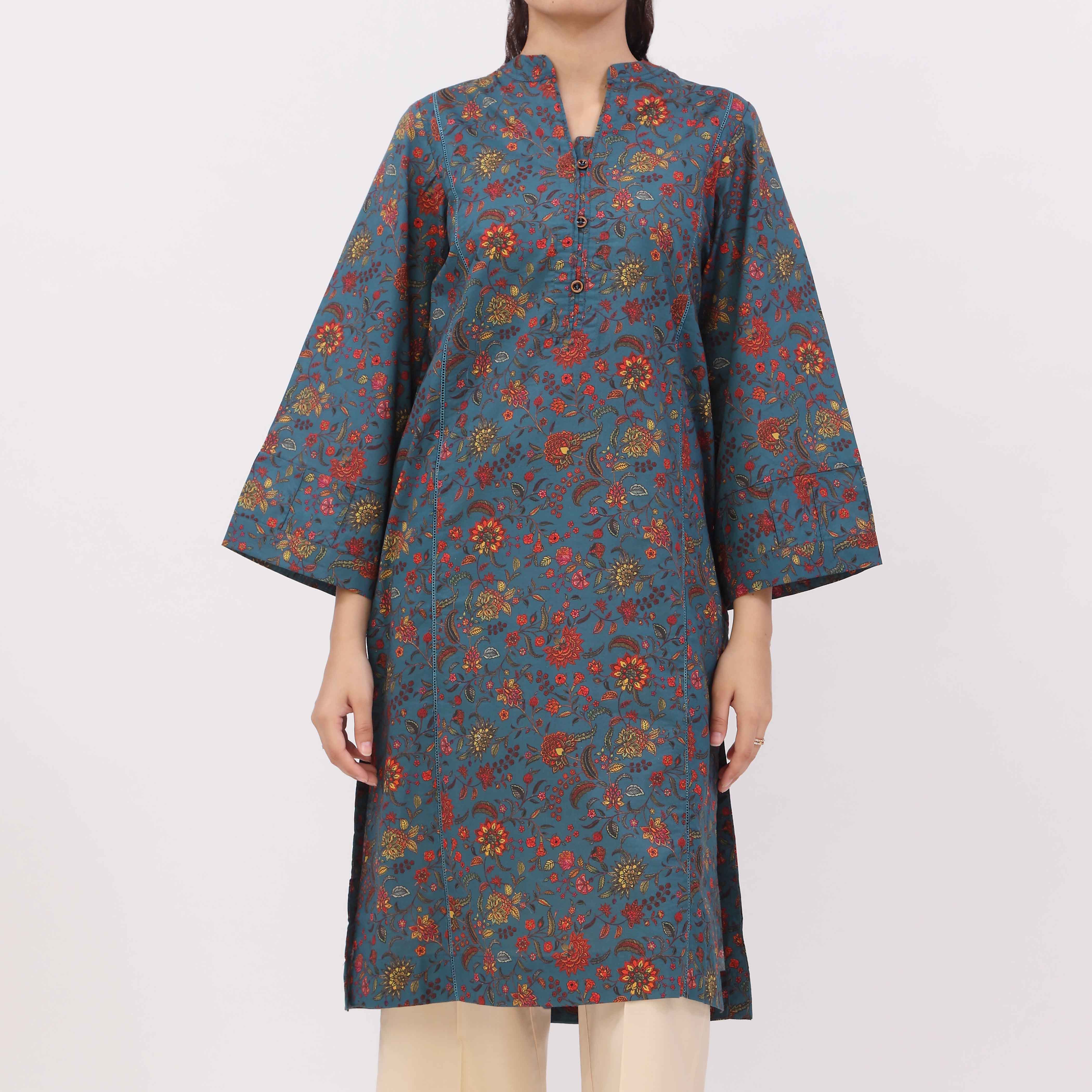 Digital Printed Cotton Cambric Shirt PW5024 - Image 2