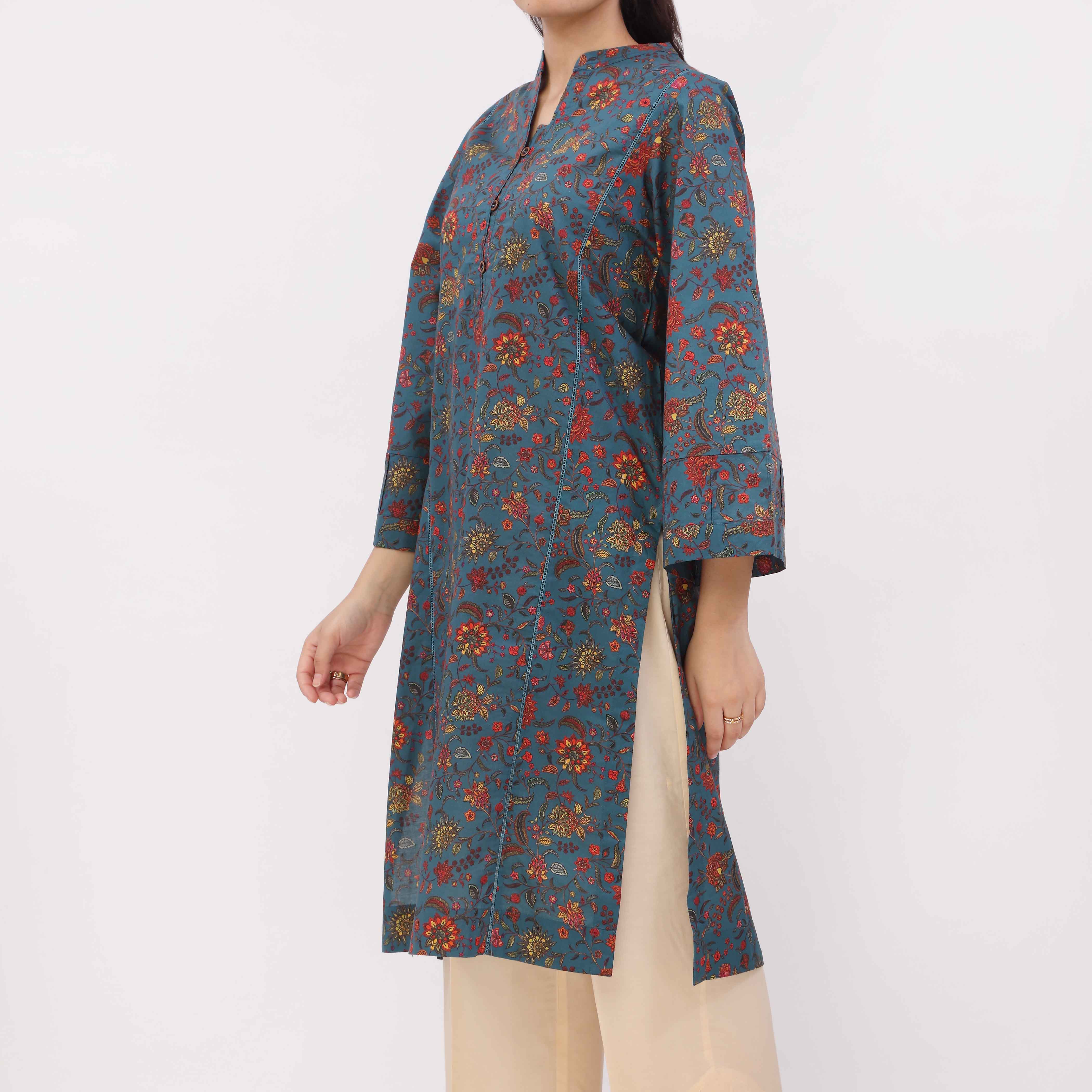 Digital Printed Cotton Cambric Shirt PW5024 - Image 4