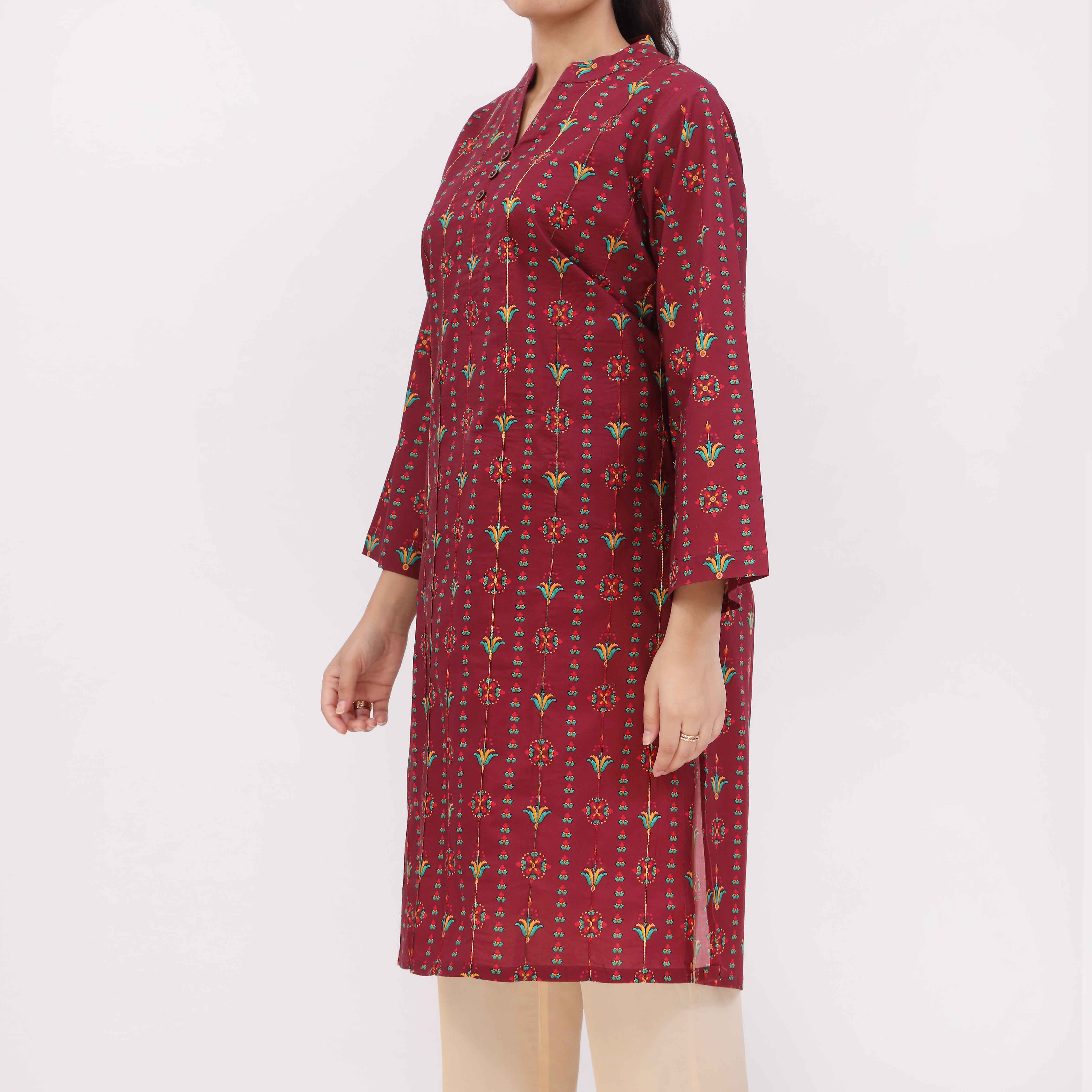 Digital Printed Cotton Cambric Shirt PW5025 - Image 4