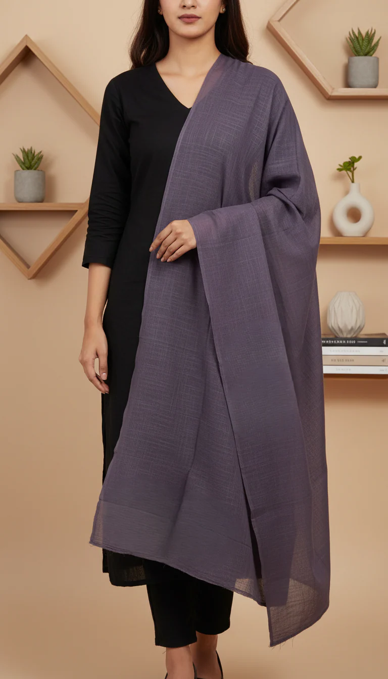 Dk Grey Summer Stole PD6108 - Image 2