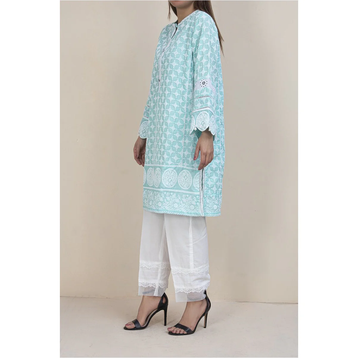 Embellished Cotton Shirt PS1041 - Image 2