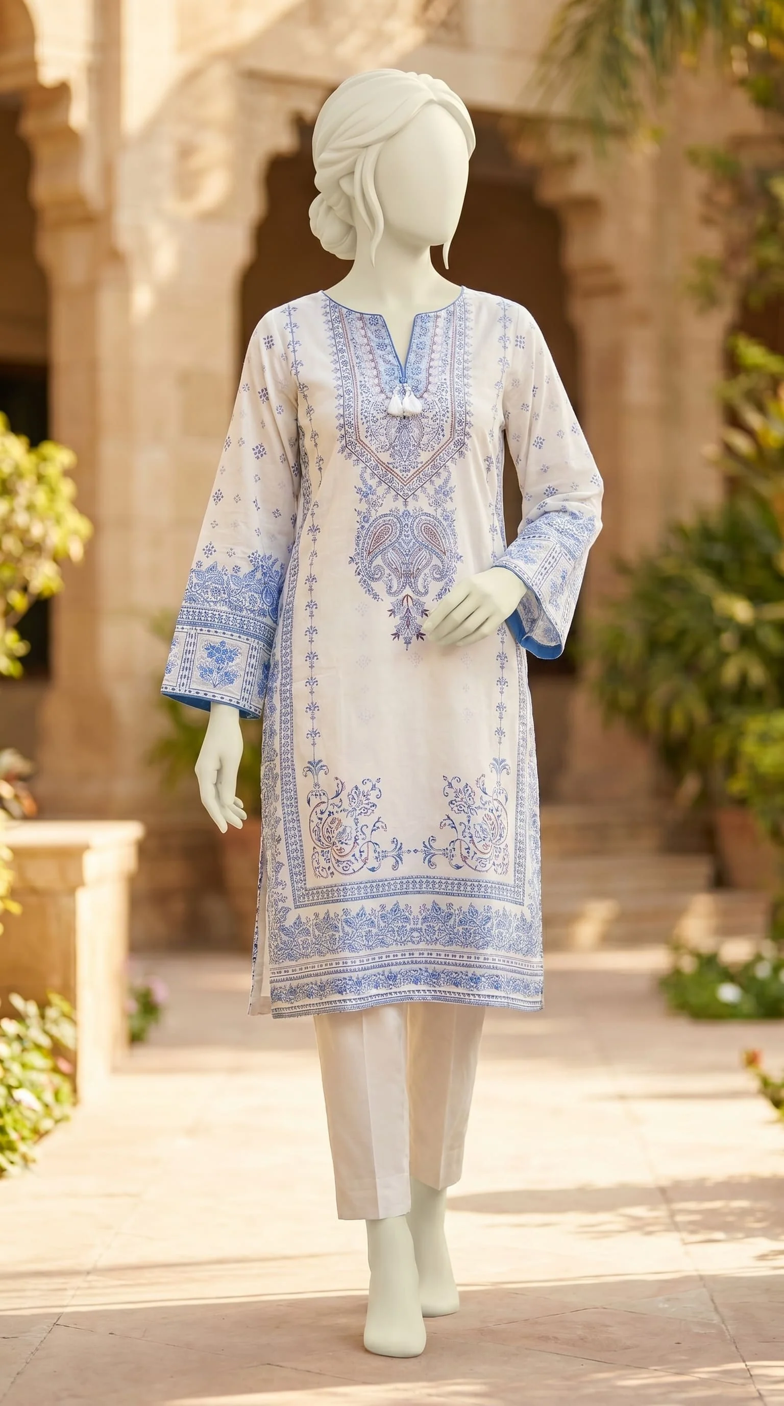 Embellished Lawn Shirt PS604093