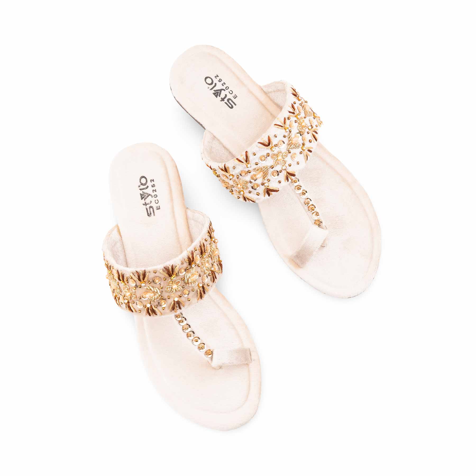 Fawn Ethnic Chappal For Women EC0252 - Image 6