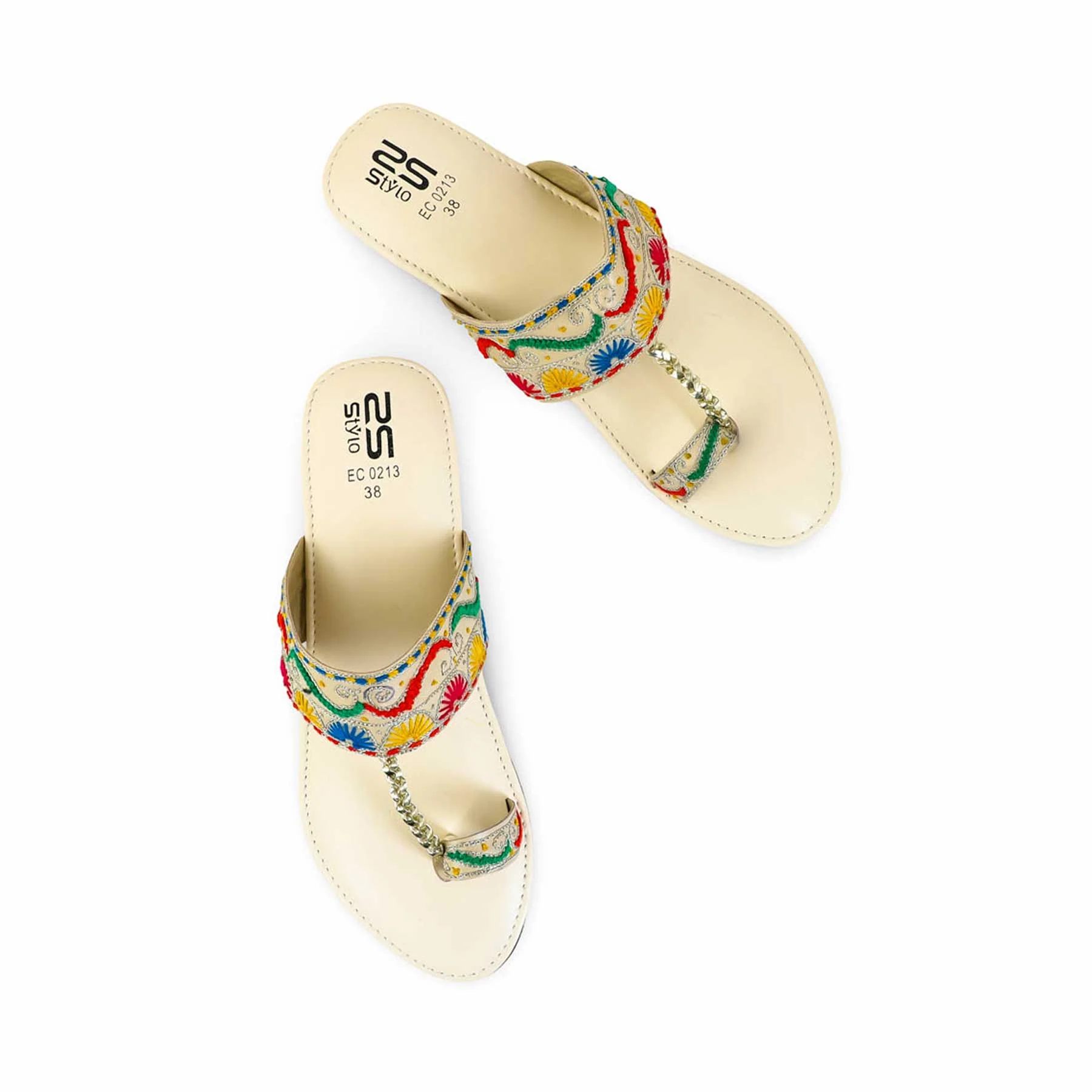 Fawn Fancy Chappal EC0213 - Image 5
