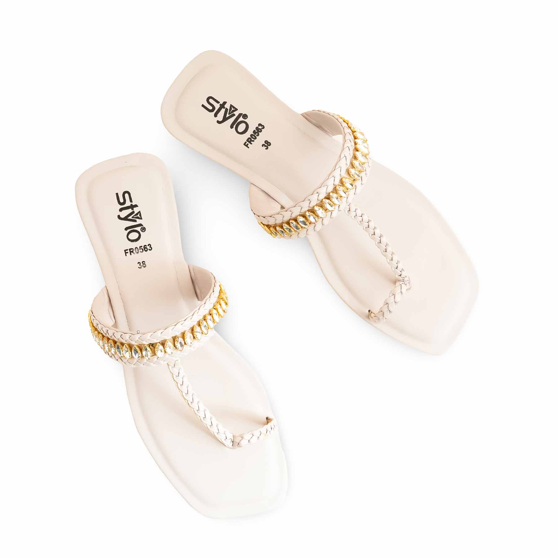 Fawn Formal Chappal For Ladies FR0563 - Image 5