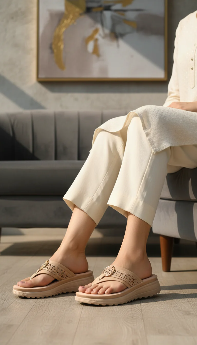 Fawn Formal Chappal For Ladies PU0682