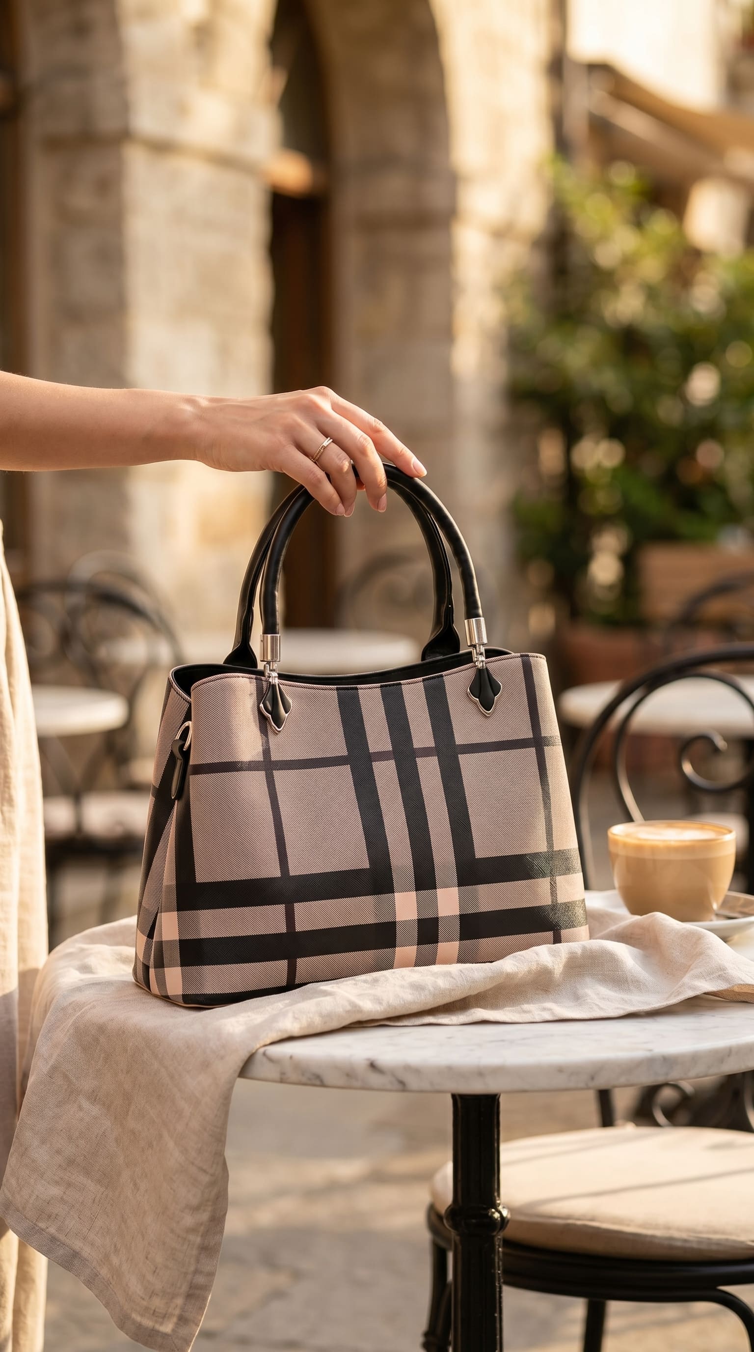 Fawn Formal Hand Bag For Ladies P36618 - Image 2