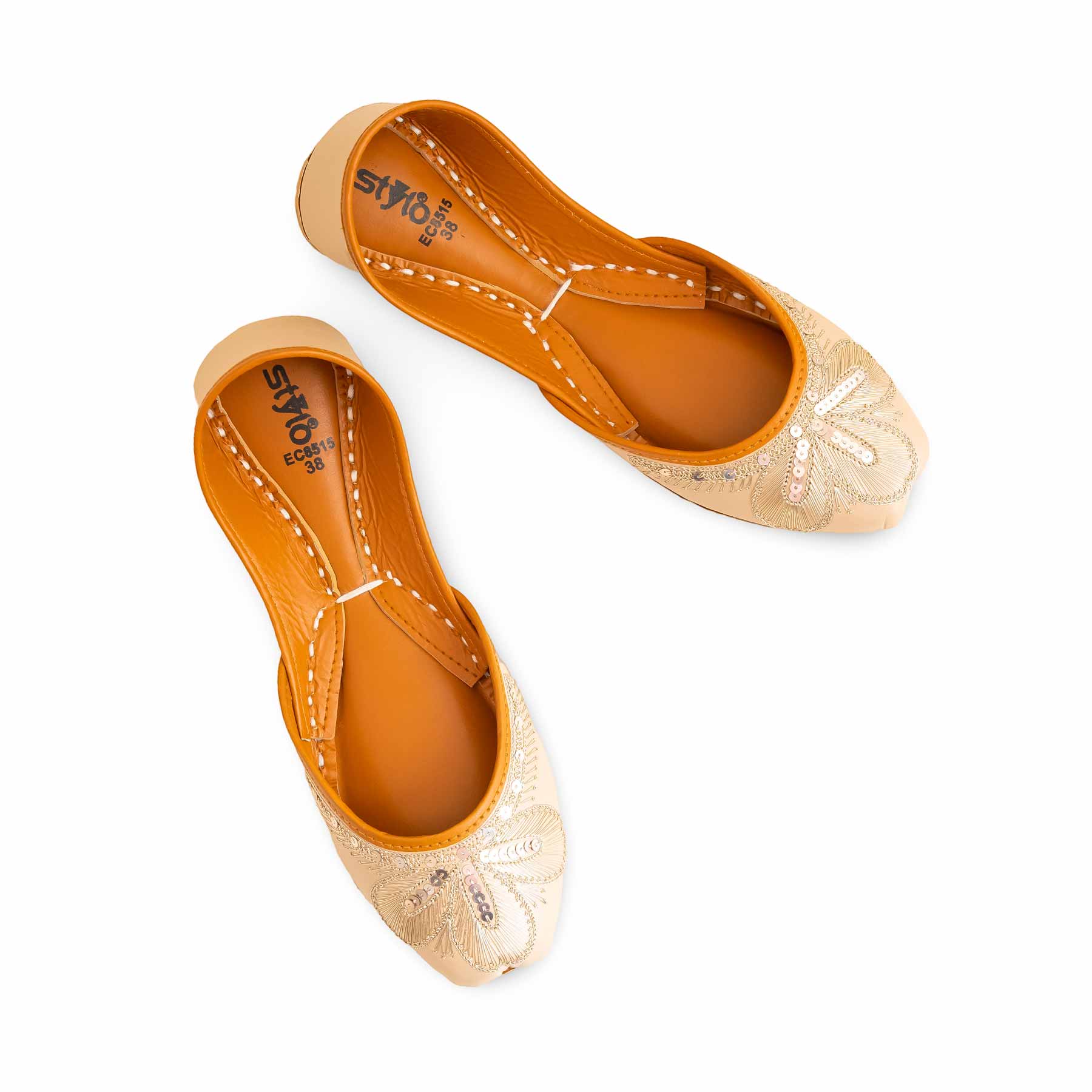 Fawn Formal Khussa For Ladies EC8515 - Image 5