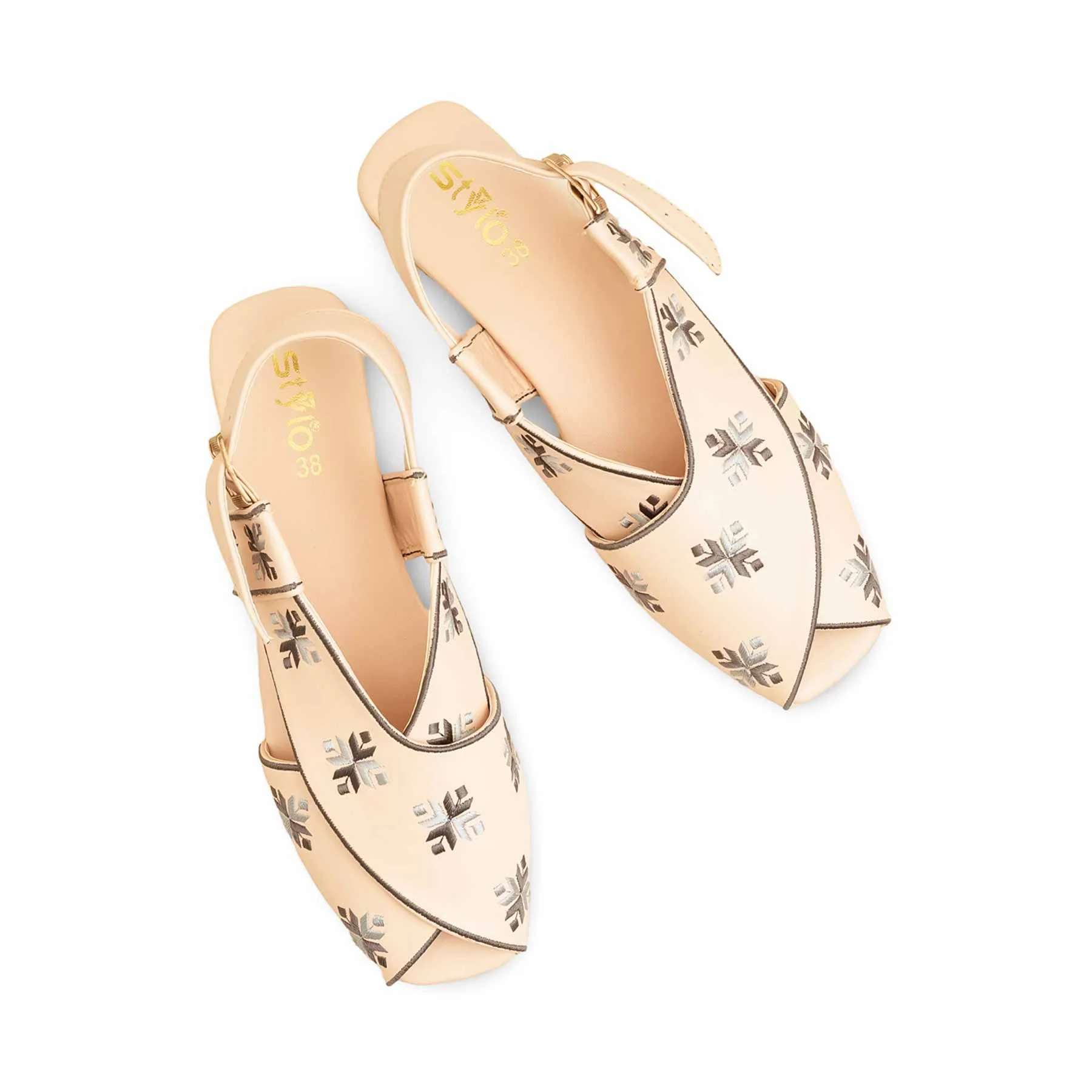 Fawn Formal Peshawari Chappal EC3190 - Image 5