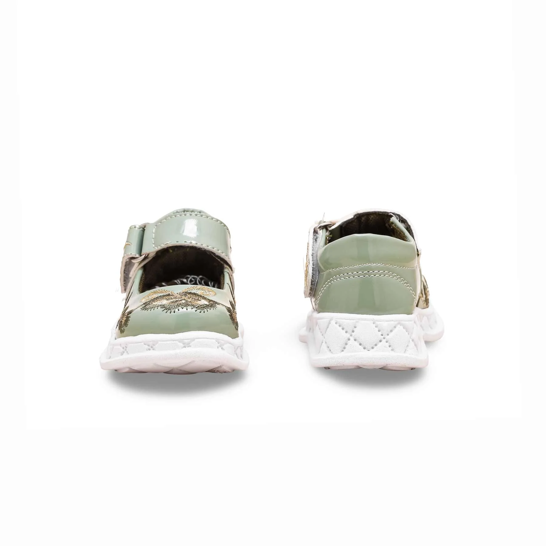 Girls Aqua Green Casual Pumps KD2386 - Image 3