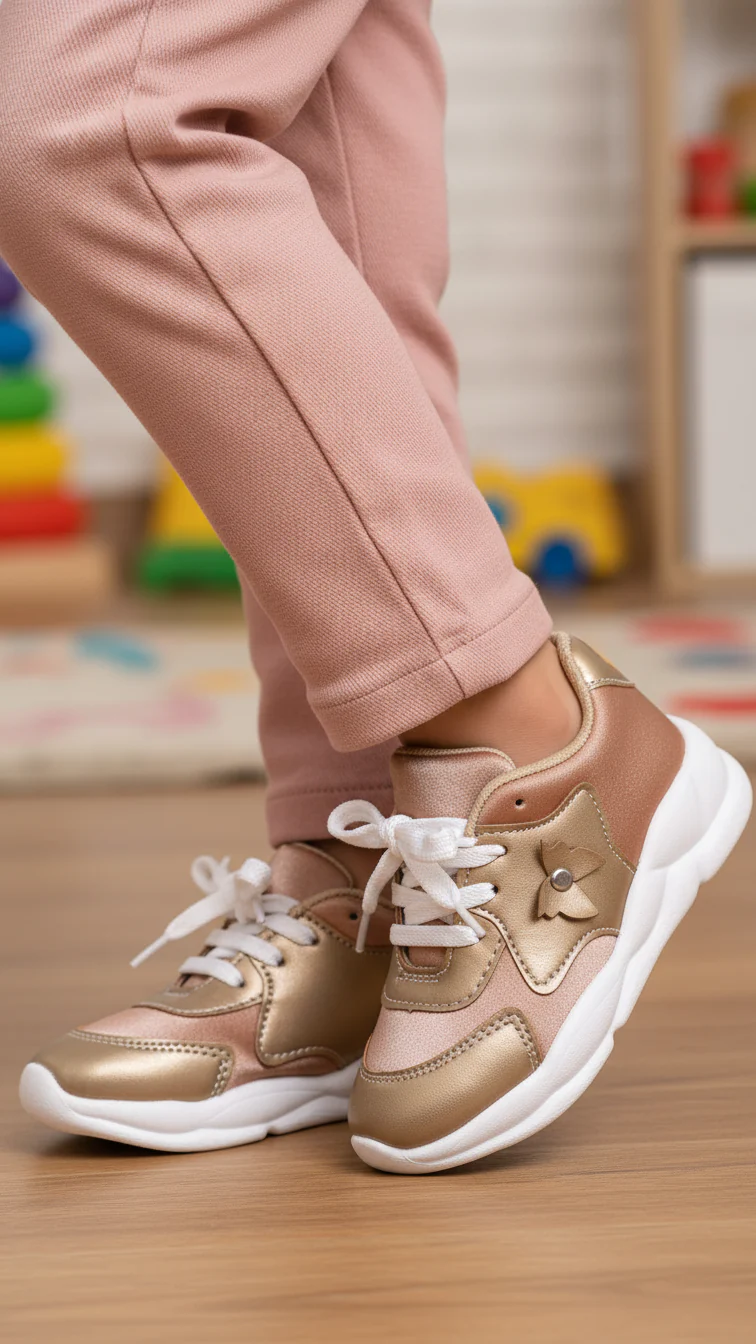 Girls Beige Casual Jogger KD1834