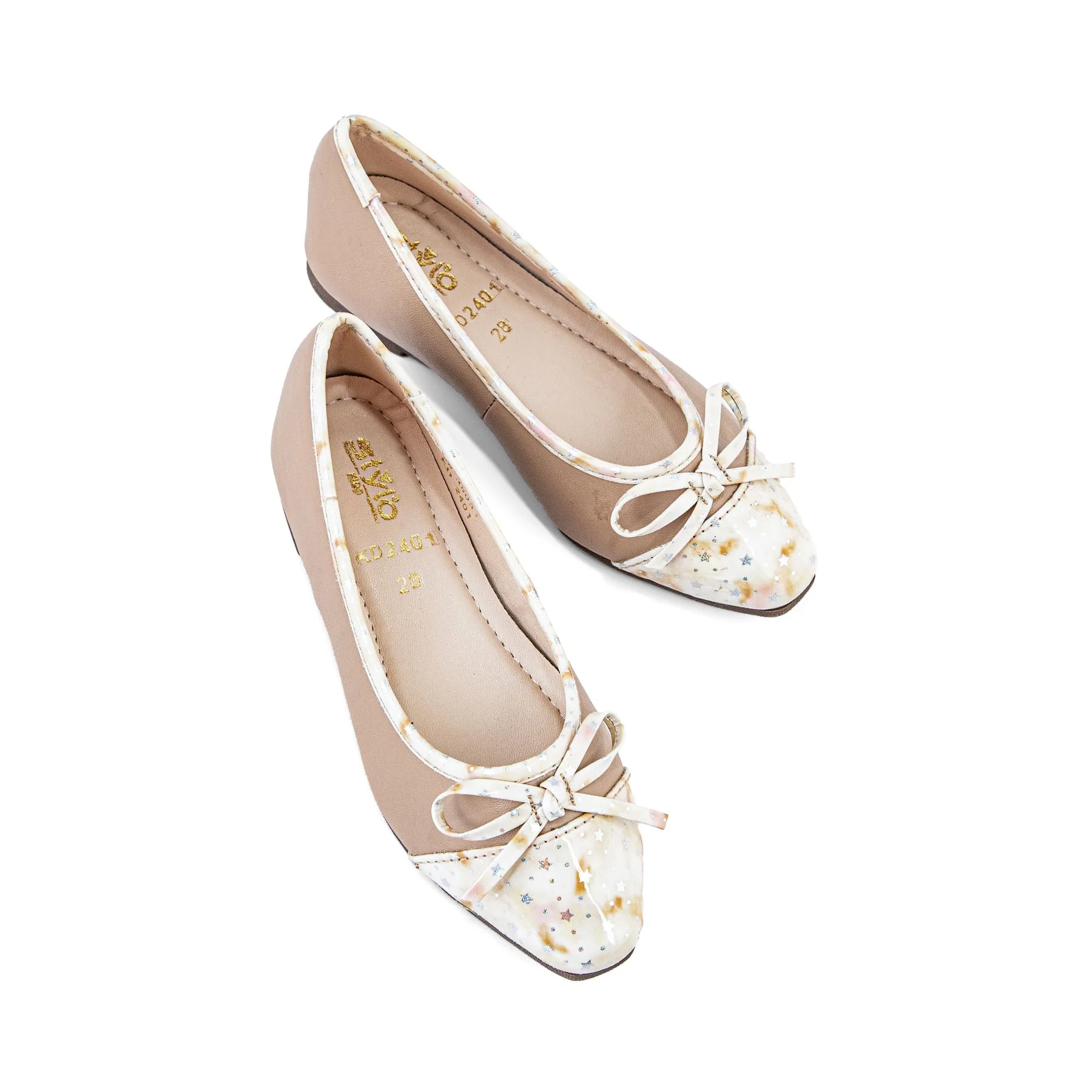 Girls Beige Casual Pumps KD2401 - Image 4