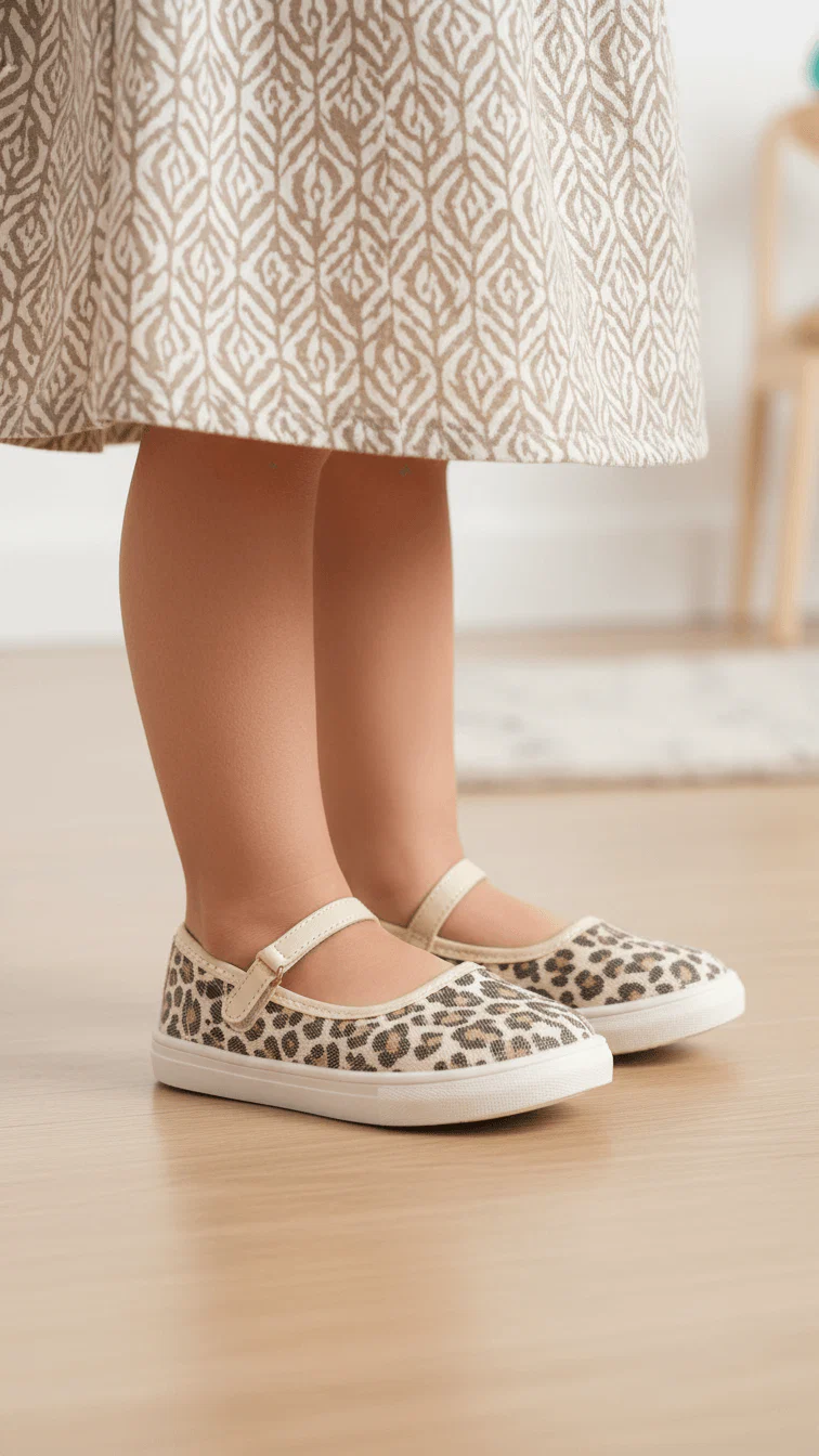 Girls Beige Casual Pumps KD2460