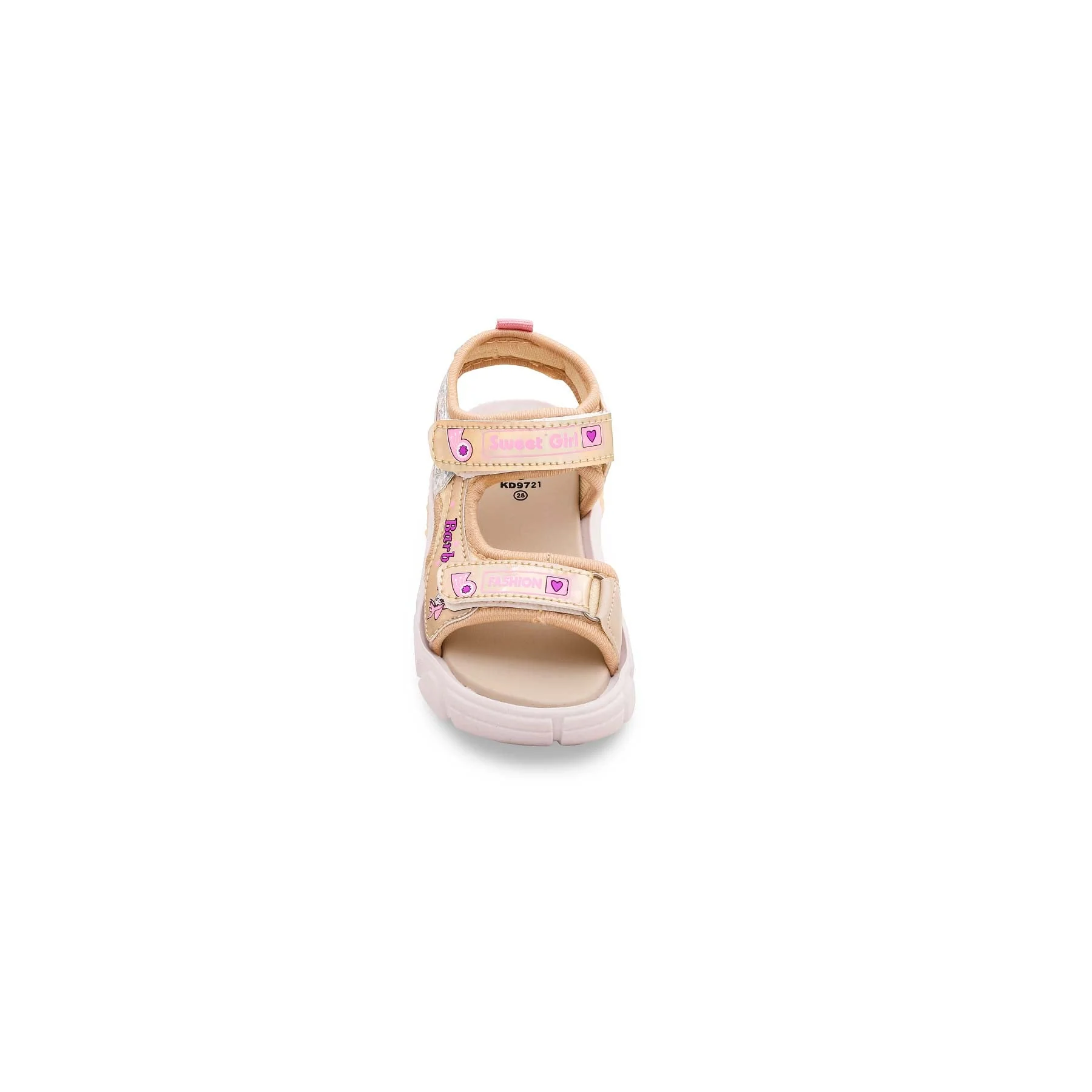 Girls Beige Casual Sandal KD9721 - Image 4